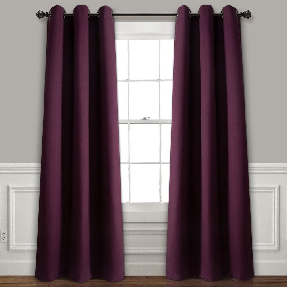 Lush Decor Absolute Blackout Window Curtain Panel Pair