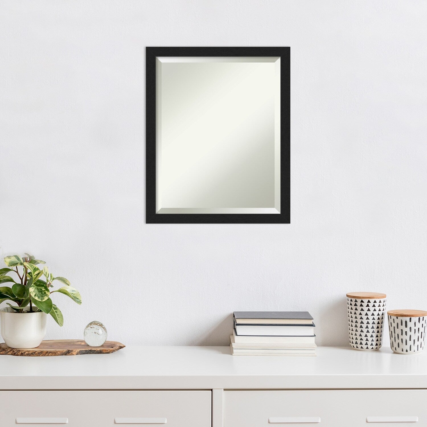 Beveled Wall Mirror - Grace Brushed Gold Narrow Frame