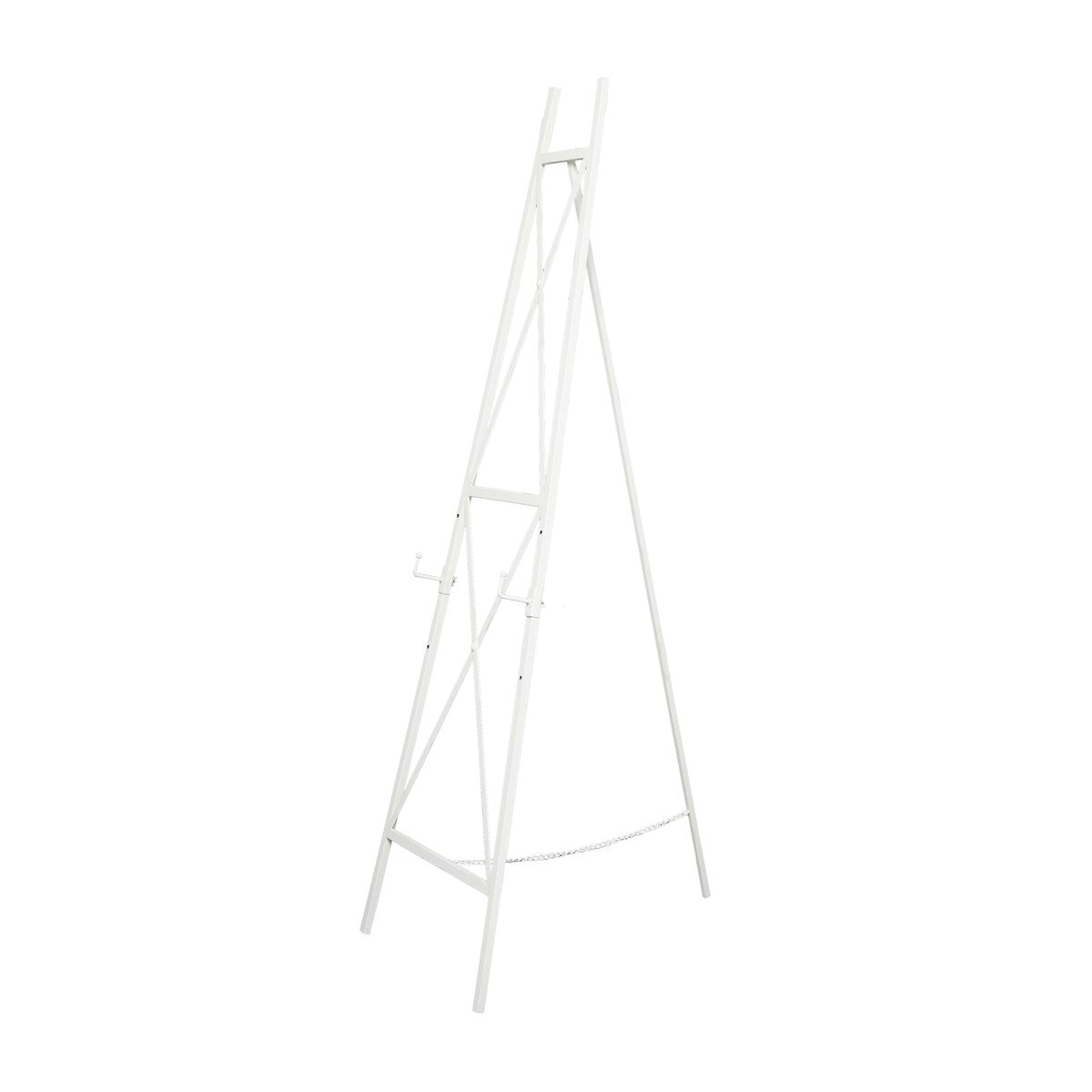 Metal Tall Adjustable 3 or 2 Tier Display Easel with Chain Support - White - Roche River Decor