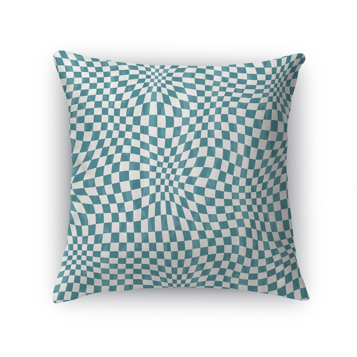 PSYCHEDELIC PUCKER TEAL Accent Pillow by Kavka Designs