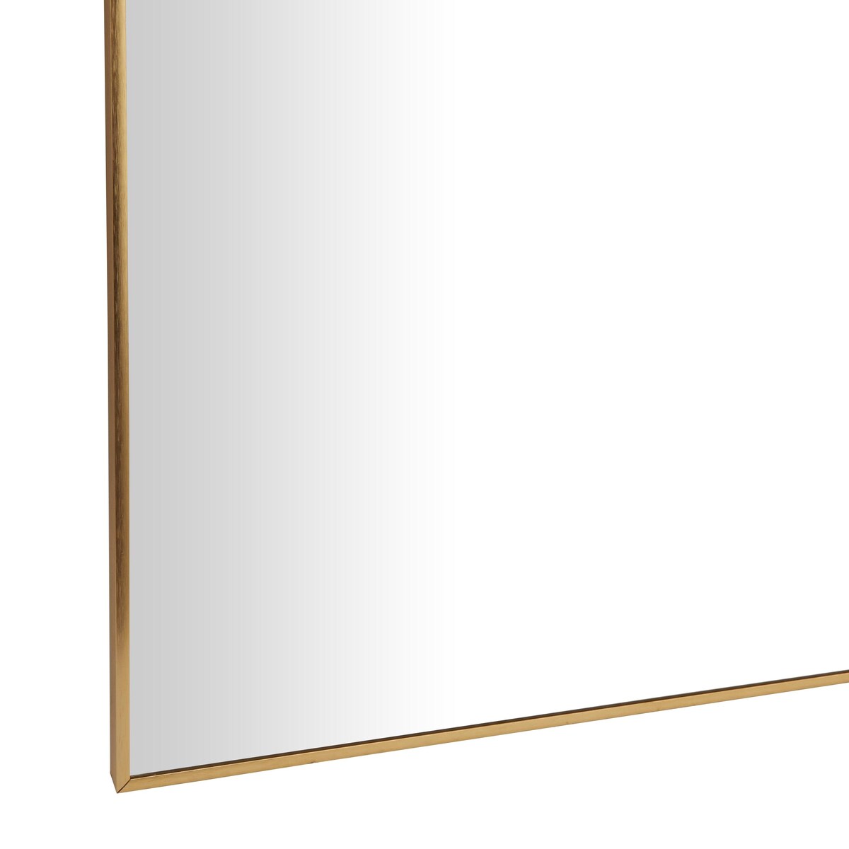 Metal Minimalistic Room Wall Mirror with Thin Frame - Gold - CosmoLiving by Cosmopolitan