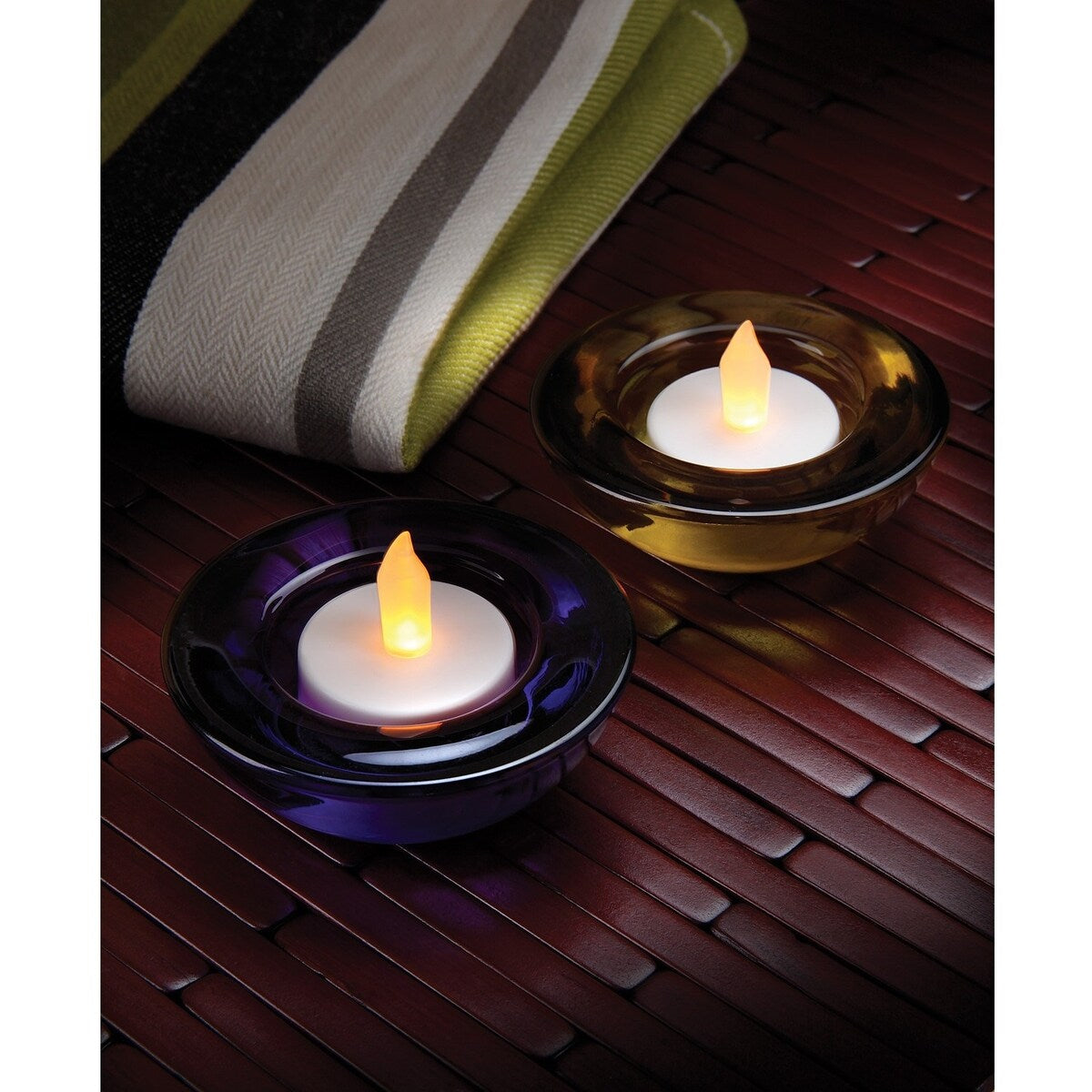 Studio Mercantile 20 Piece Flameless LED Tealight Candles Set - White - 11 x 11 x 2