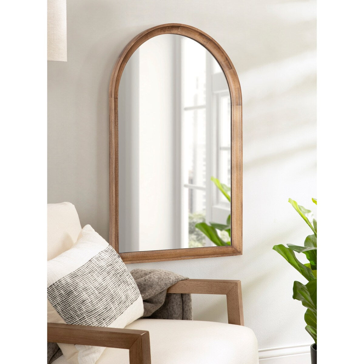 Kate and Laurel Hatherleigh Arch Wood Wall Mirror