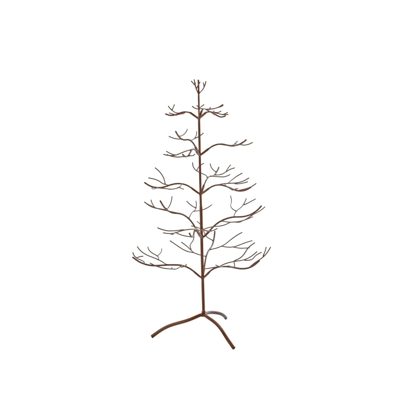 Metal Brown 36-inch Ornament Tree