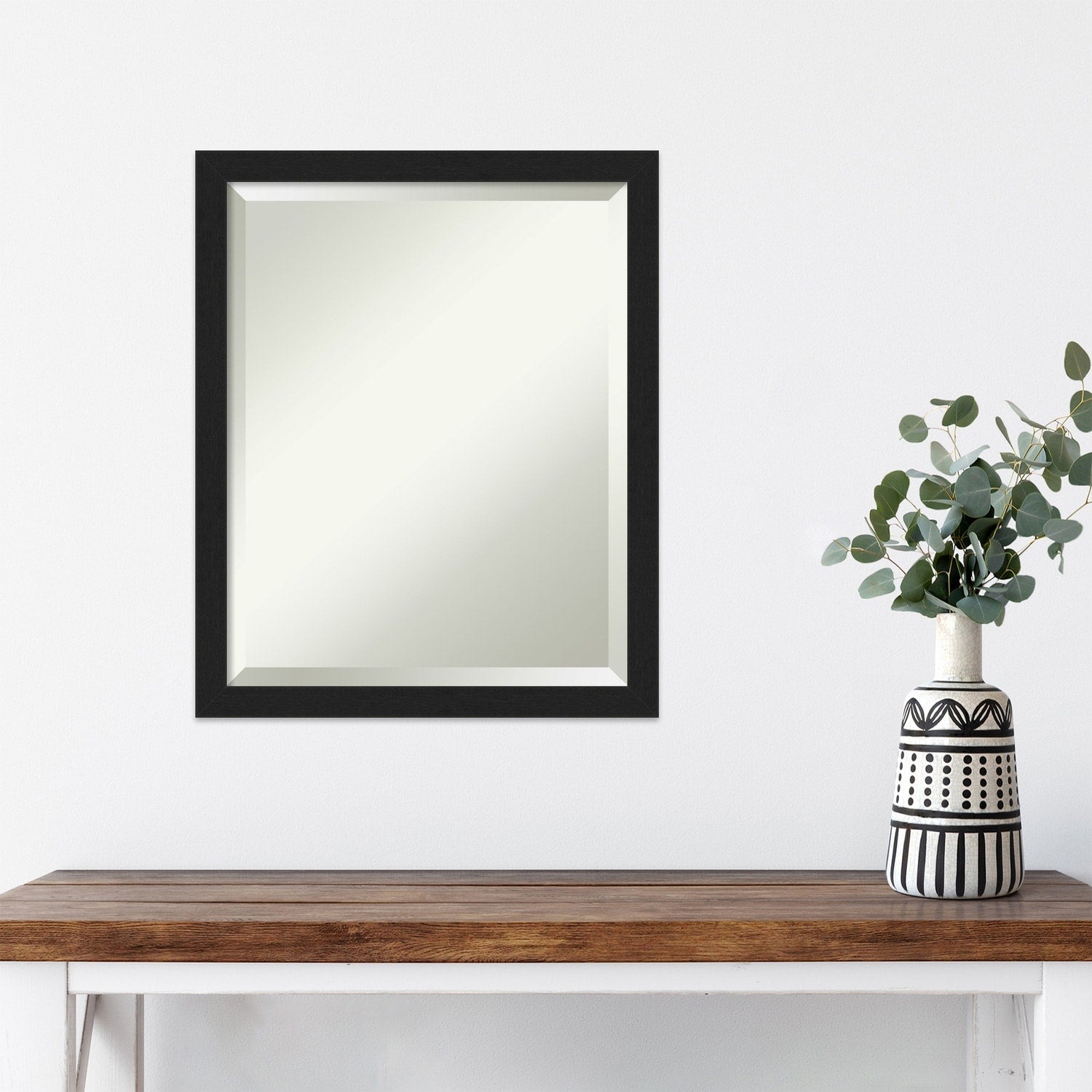 Beveled Wall Mirror - Grace Brushed Gold Narrow Frame