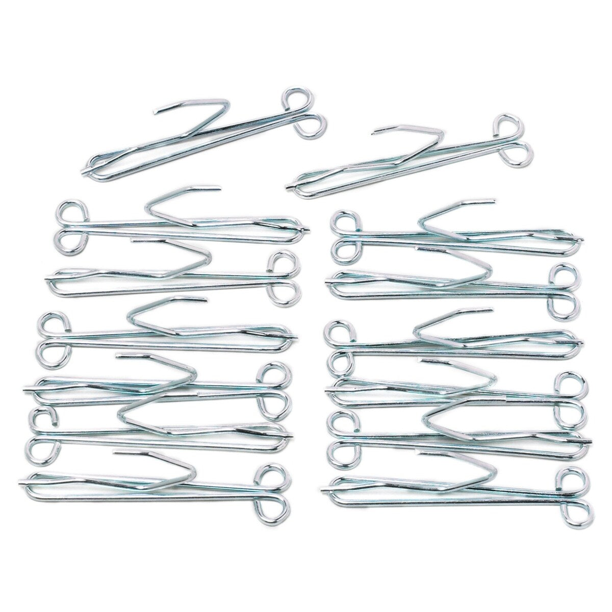 ACHIM Fantasia Slip In Drapery Hooks 3 Long, 1 Heading - 14 Hooks - One size