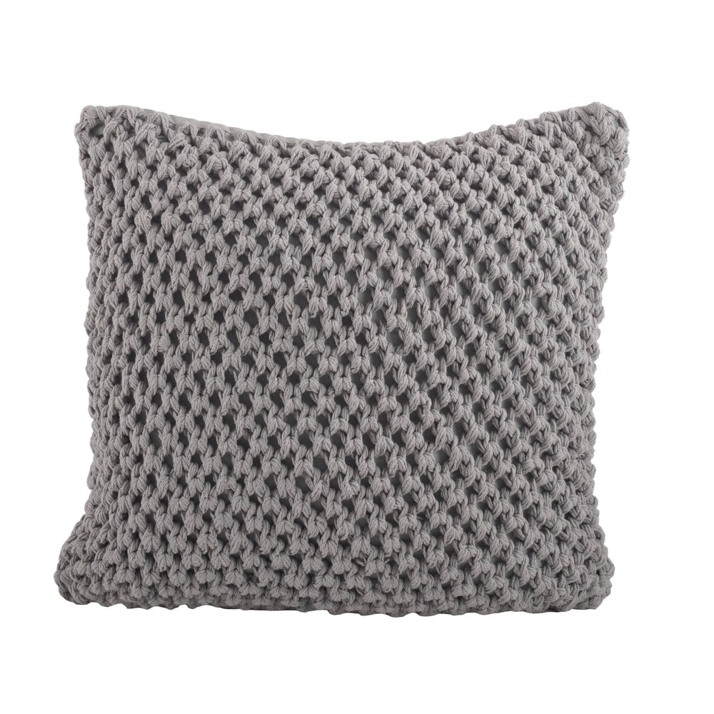 Knitted 20-inch Down Filled Throw Pillow