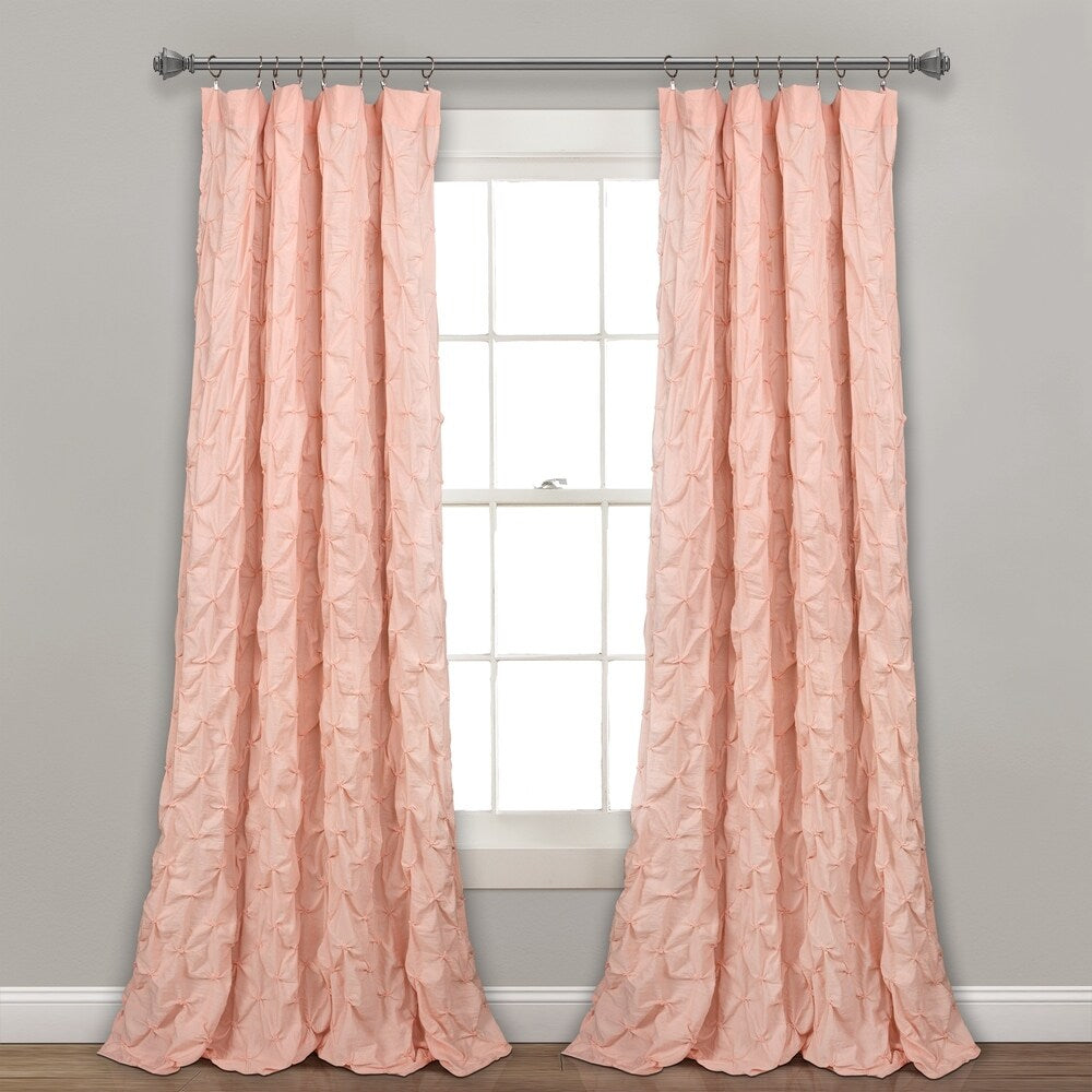 Lush Decor Ravello Pintuck Window Curtain Single Panel