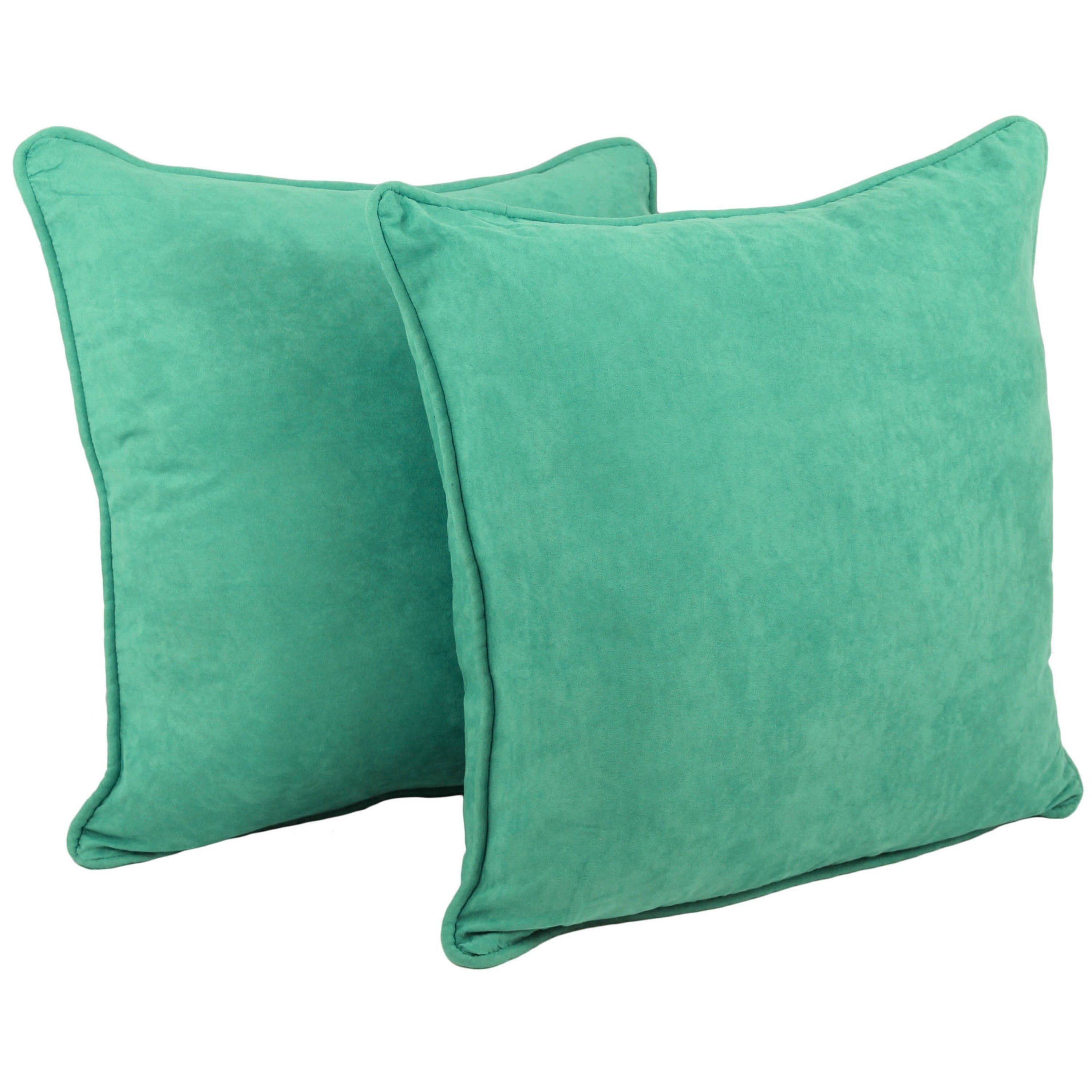 Blazing Needles 25-in. Square Microsuede Throw Pillows (Set of 2)