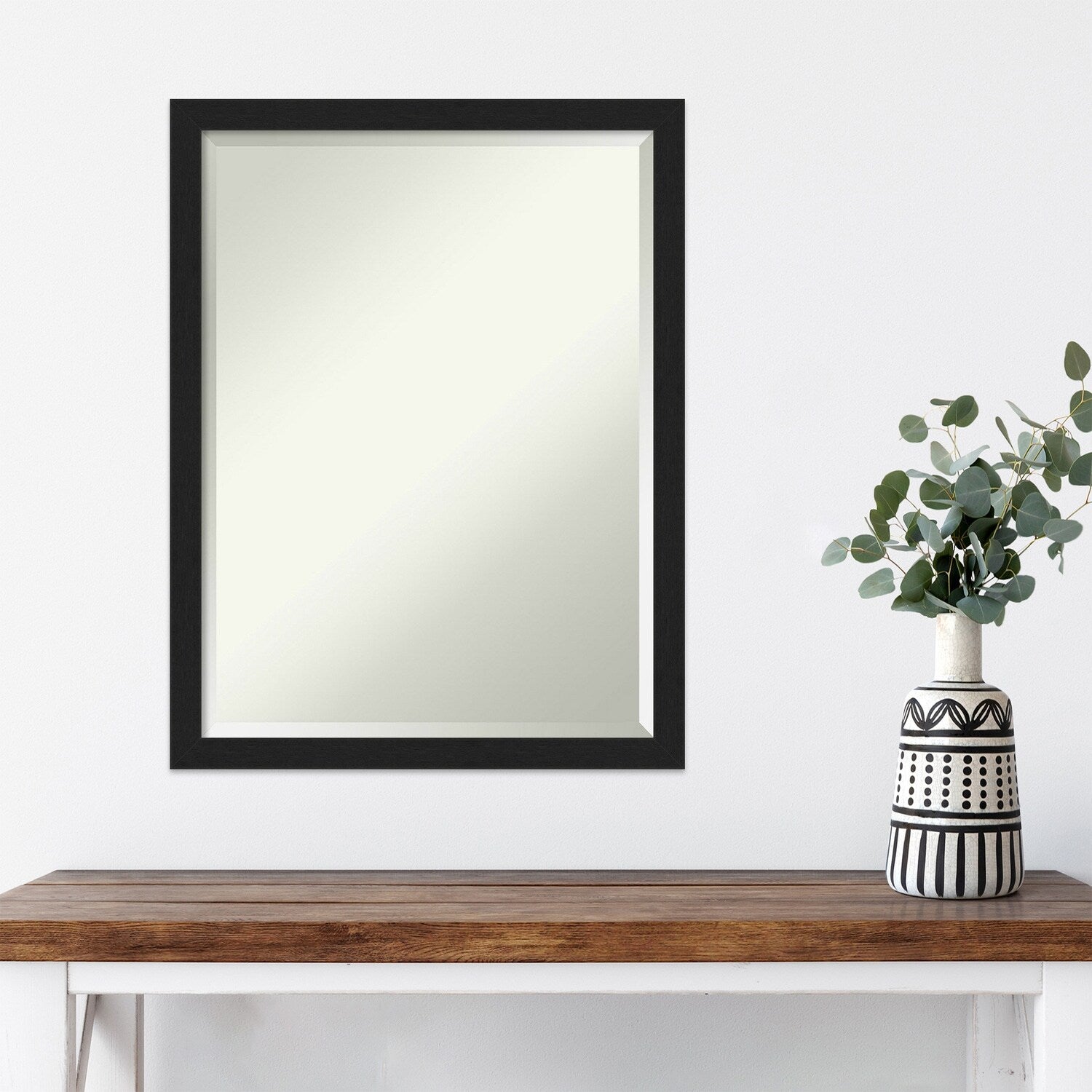 Beveled Wall Mirror - Grace Brushed Gold Narrow Frame