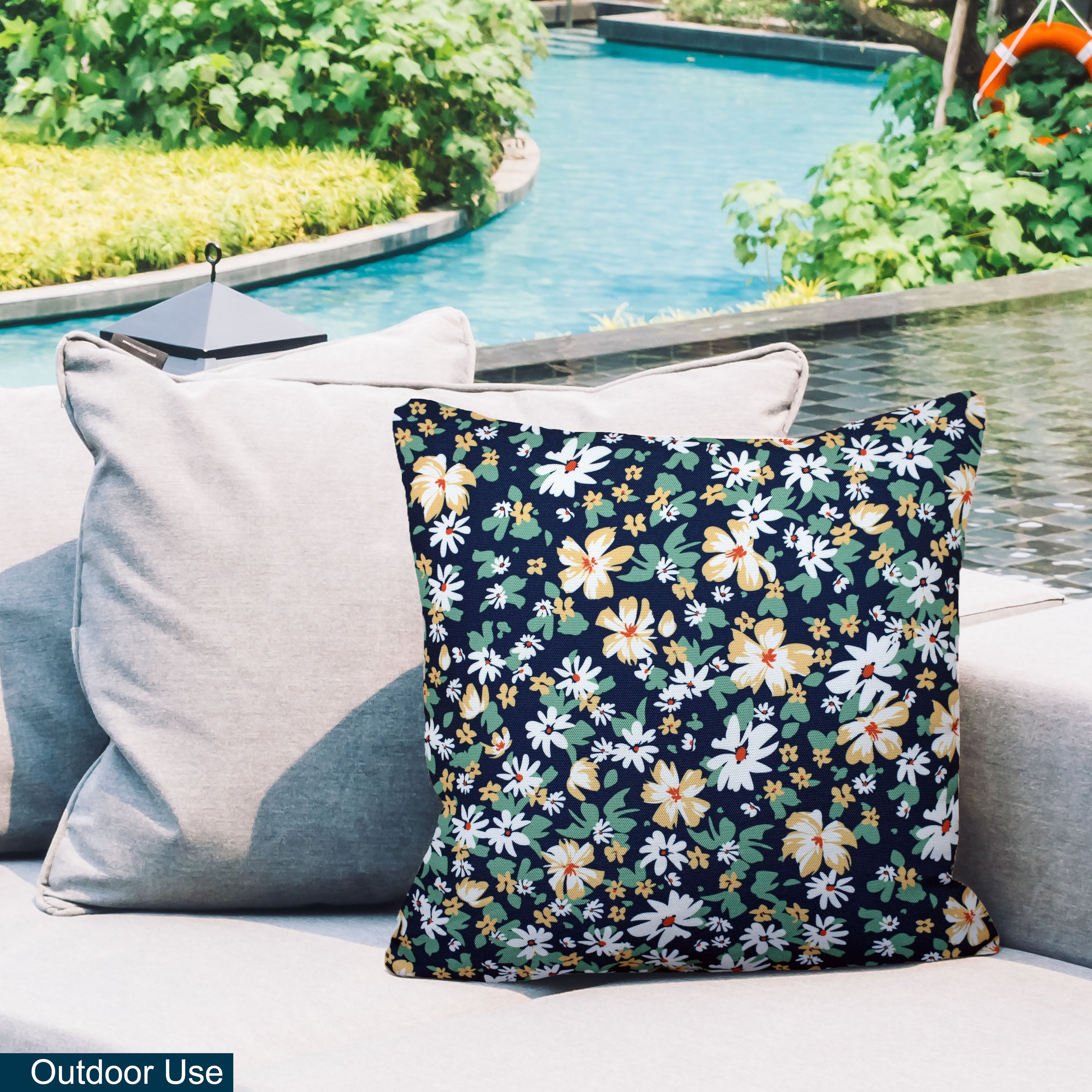 Indoor Outdoor Weatherproof Pillow with Insert - 18x18 | 12x20 | Inches