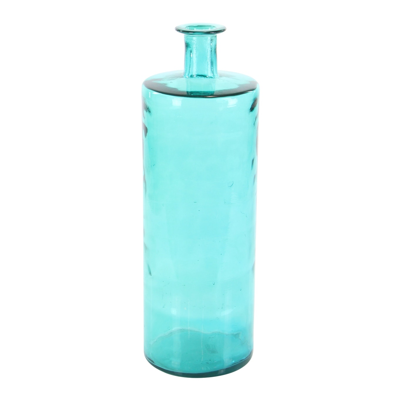 Recycled Glass Bottle Vase Collection Made in Spain - Multiple Sizes - Clear, Blue, Teal, Green