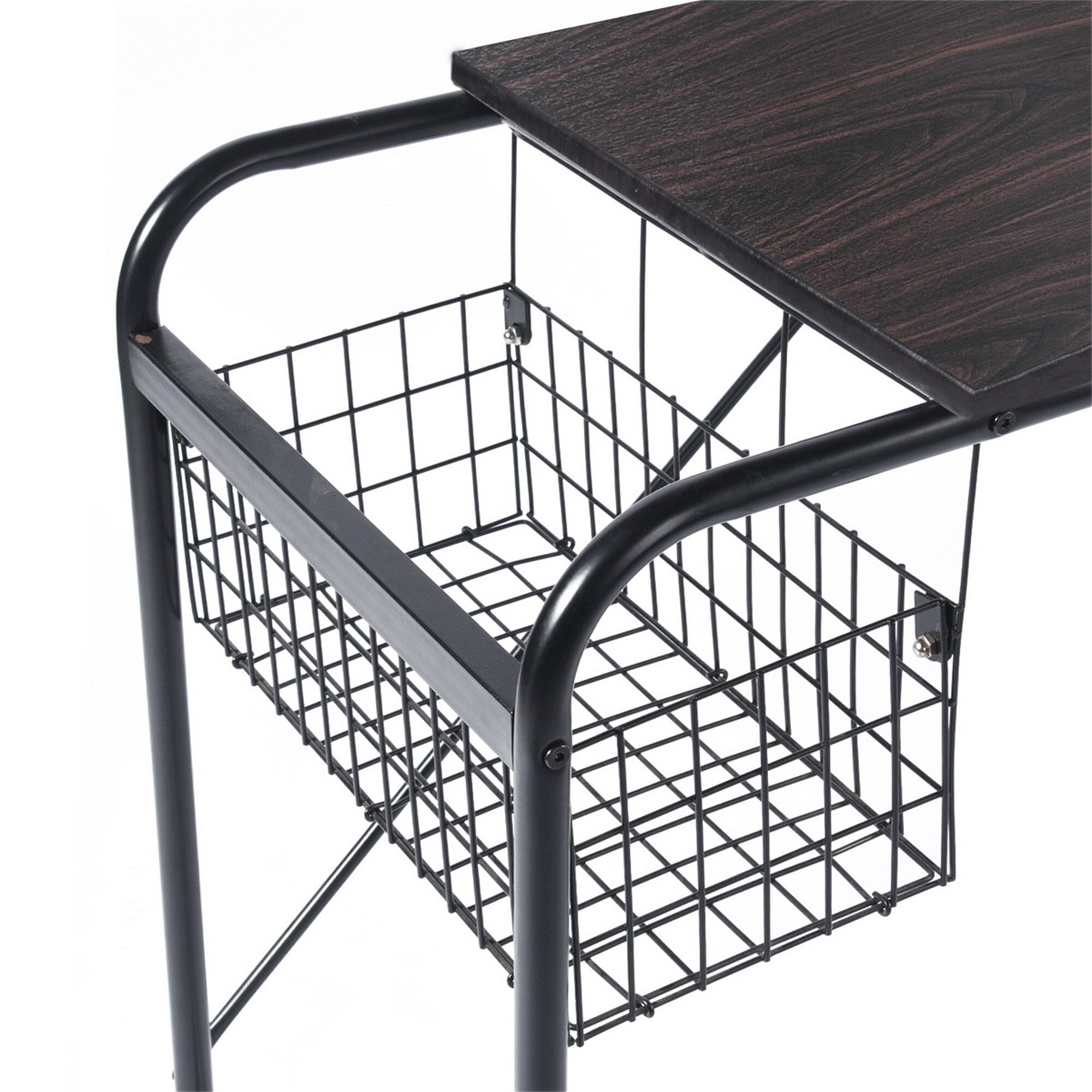 31.5 Computer Desk/ Home Office Desk with Wire Storage Basket