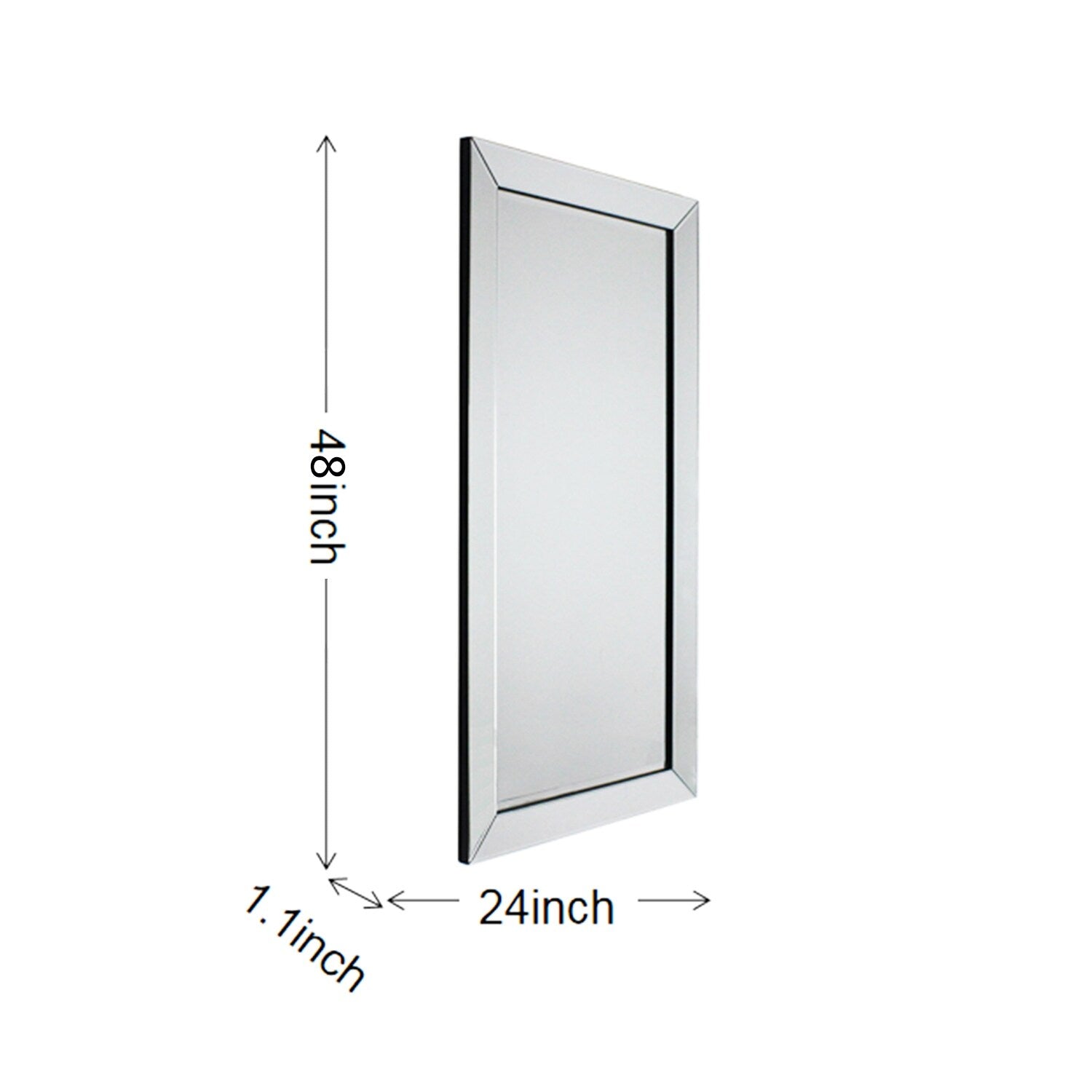 EPSILON Modern Beveled Rectangle Wall Mirror