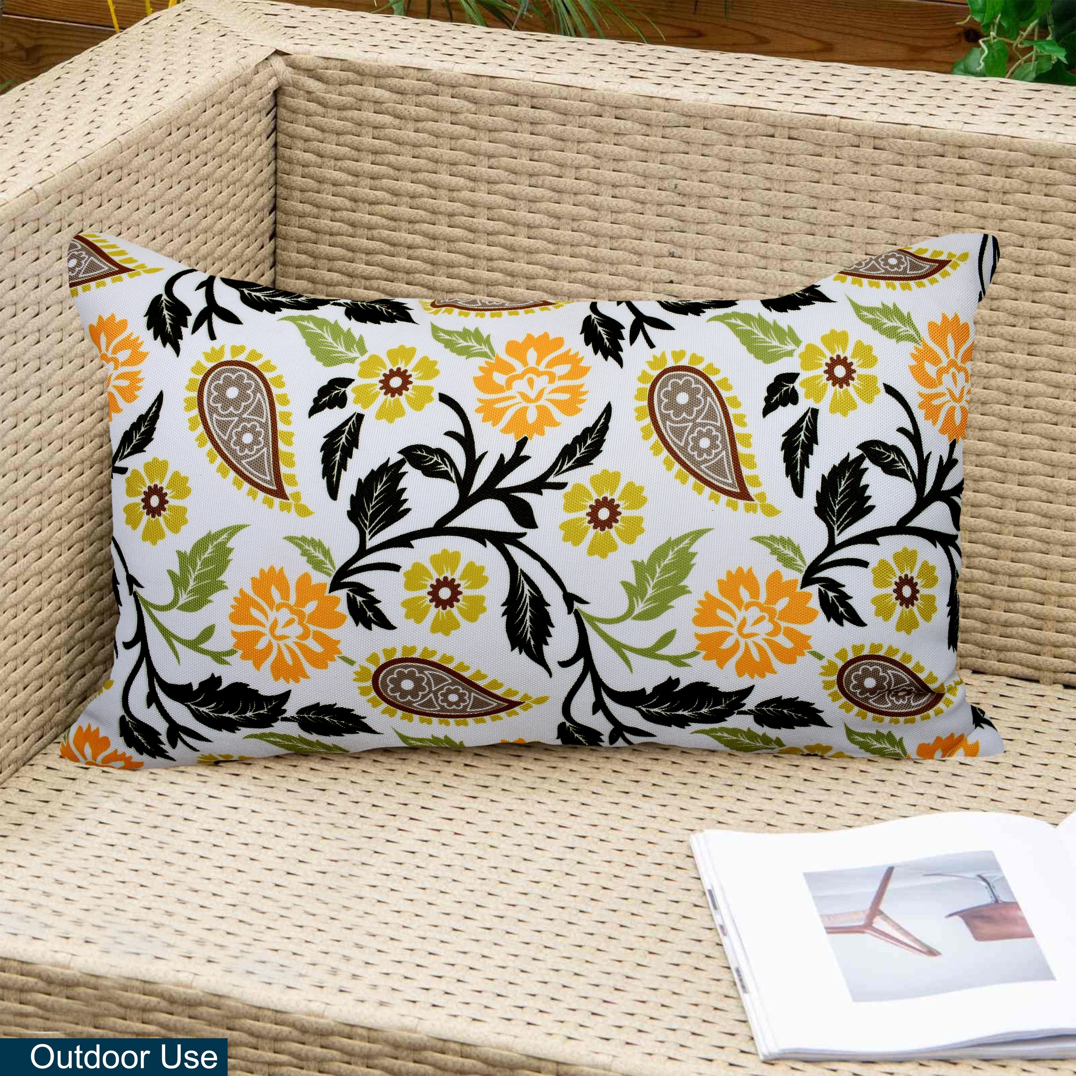 Indoor Outdoor Weatherproof Pillow with Insert - 18x18 | 12x20 | Inches