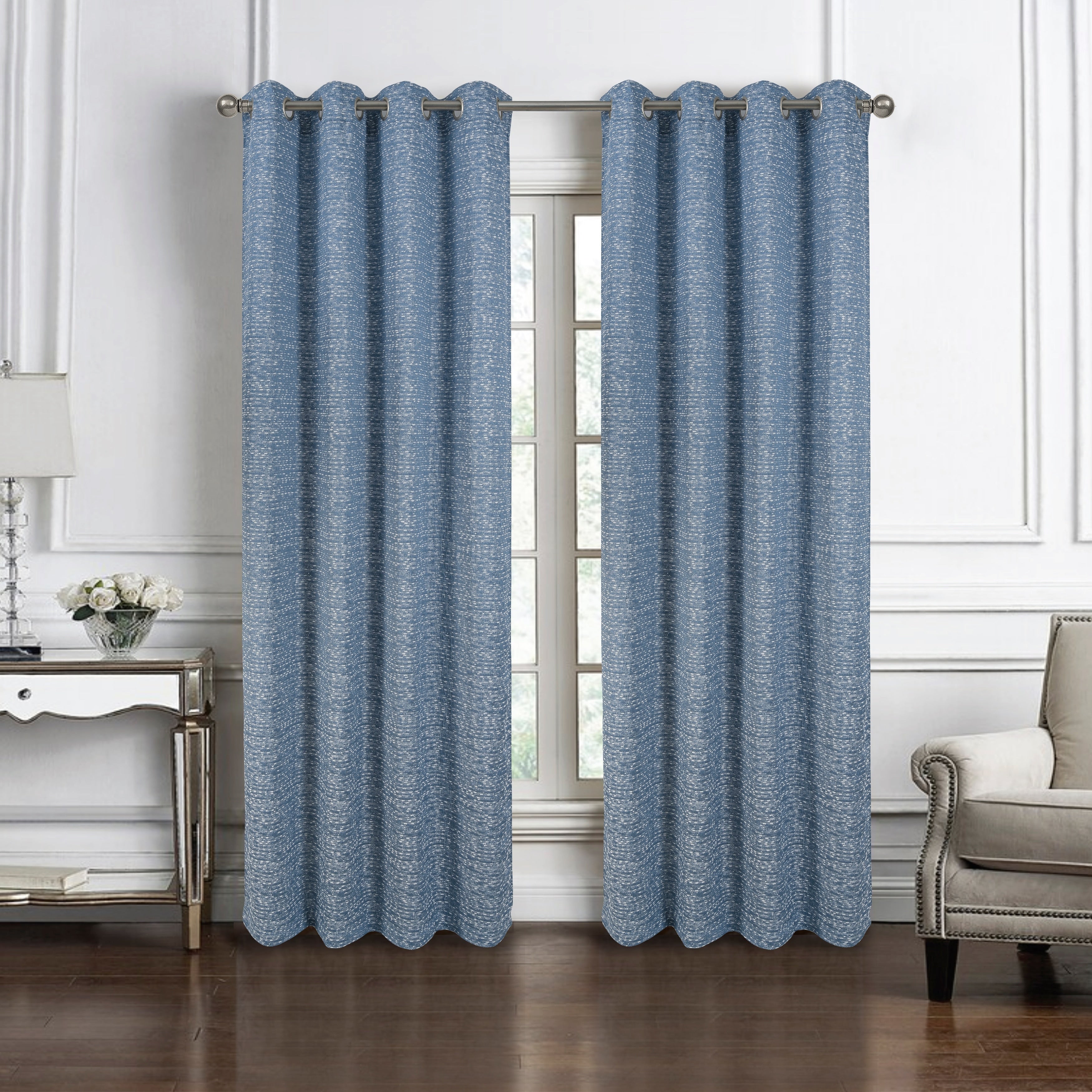 Roman Woven Textured Jacquard Window Curtain 90