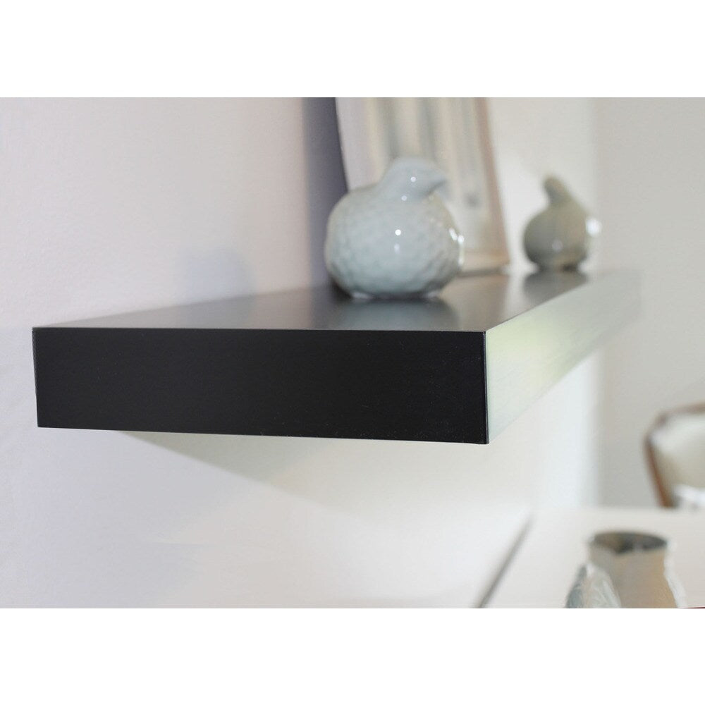 InPlace Espresso Floating Wall Shelf 23.6 inches wide