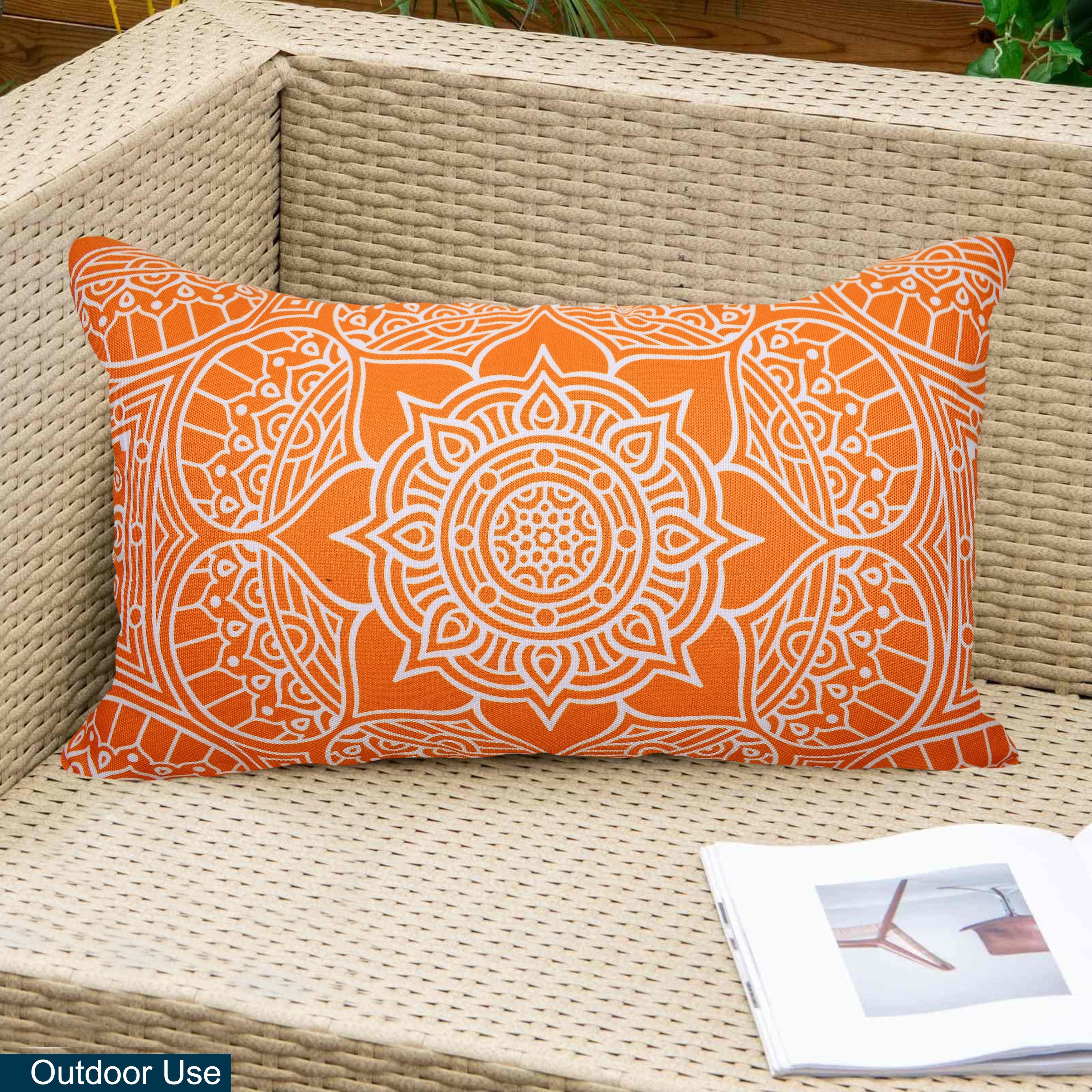 Indoor Outdoor Weatherproof Pillow with Insert - 18x18 | 12x20 | Inches