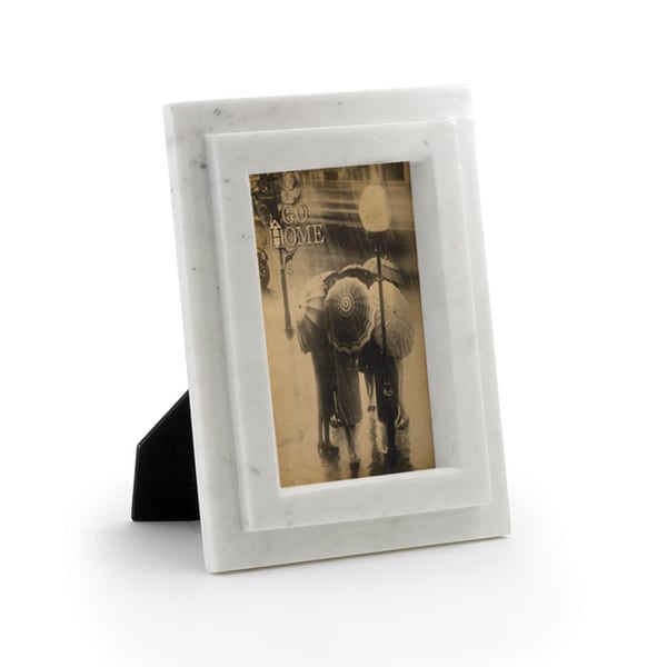 Natural 2-Layer Beveled Marble Picture Frame