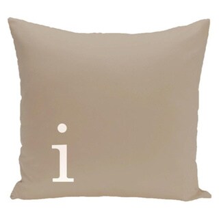 Brown 26 x 26-inch Monogram Print Decorative Pillow