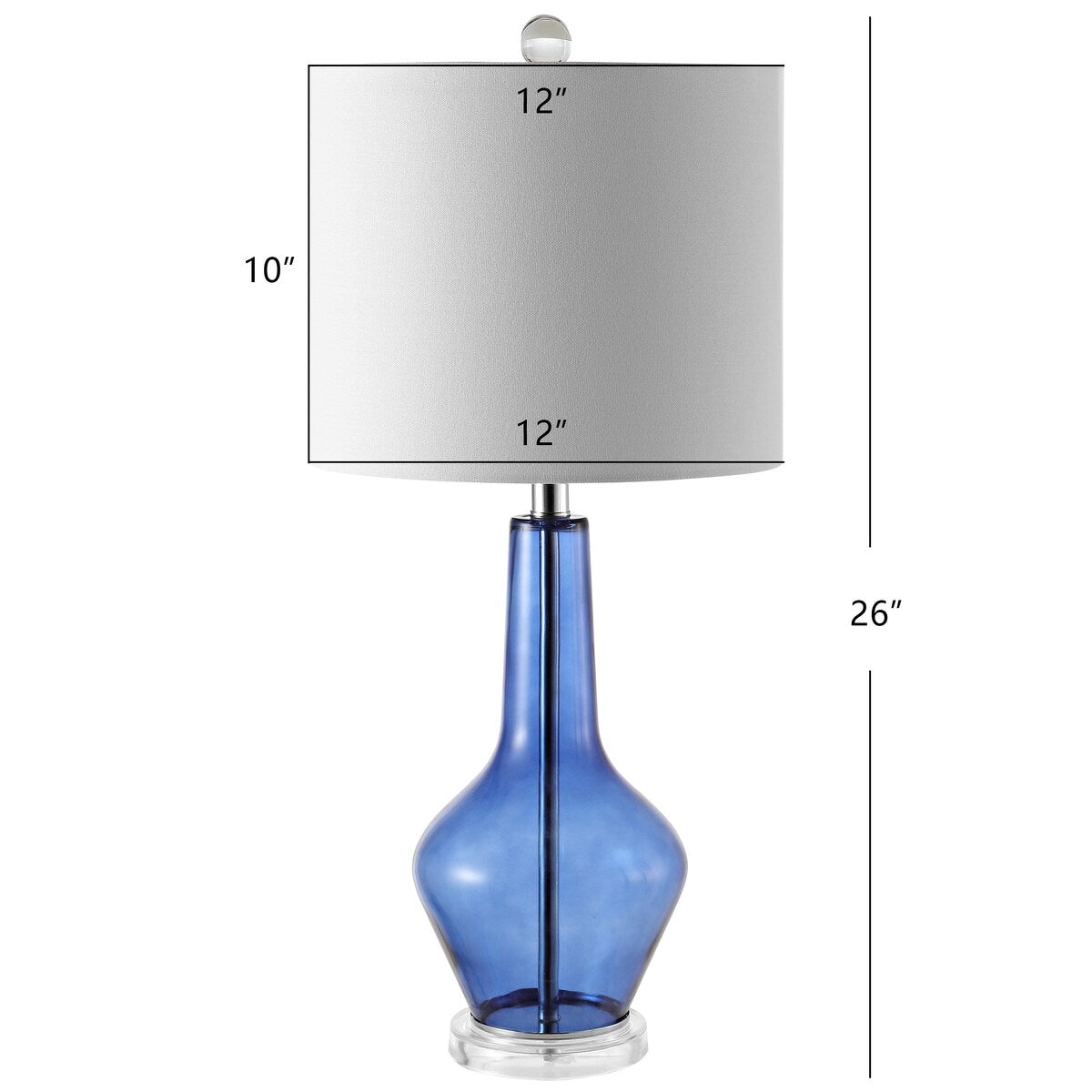 SAFAVIEH Lighting Bozhanka 24 Table Lamp - 11x11x24 - 11Wx11Dx24H