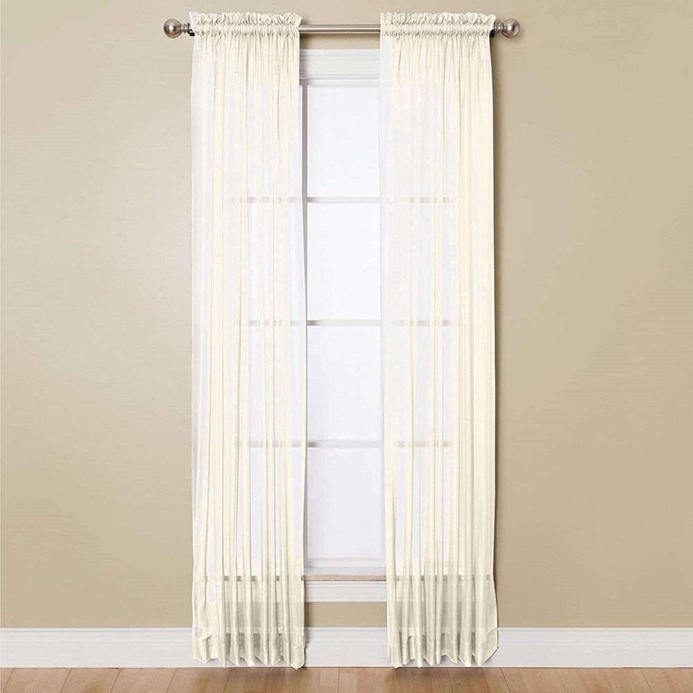 Miller Curtains Sheer Angelica Volie 59 x 95 Panel