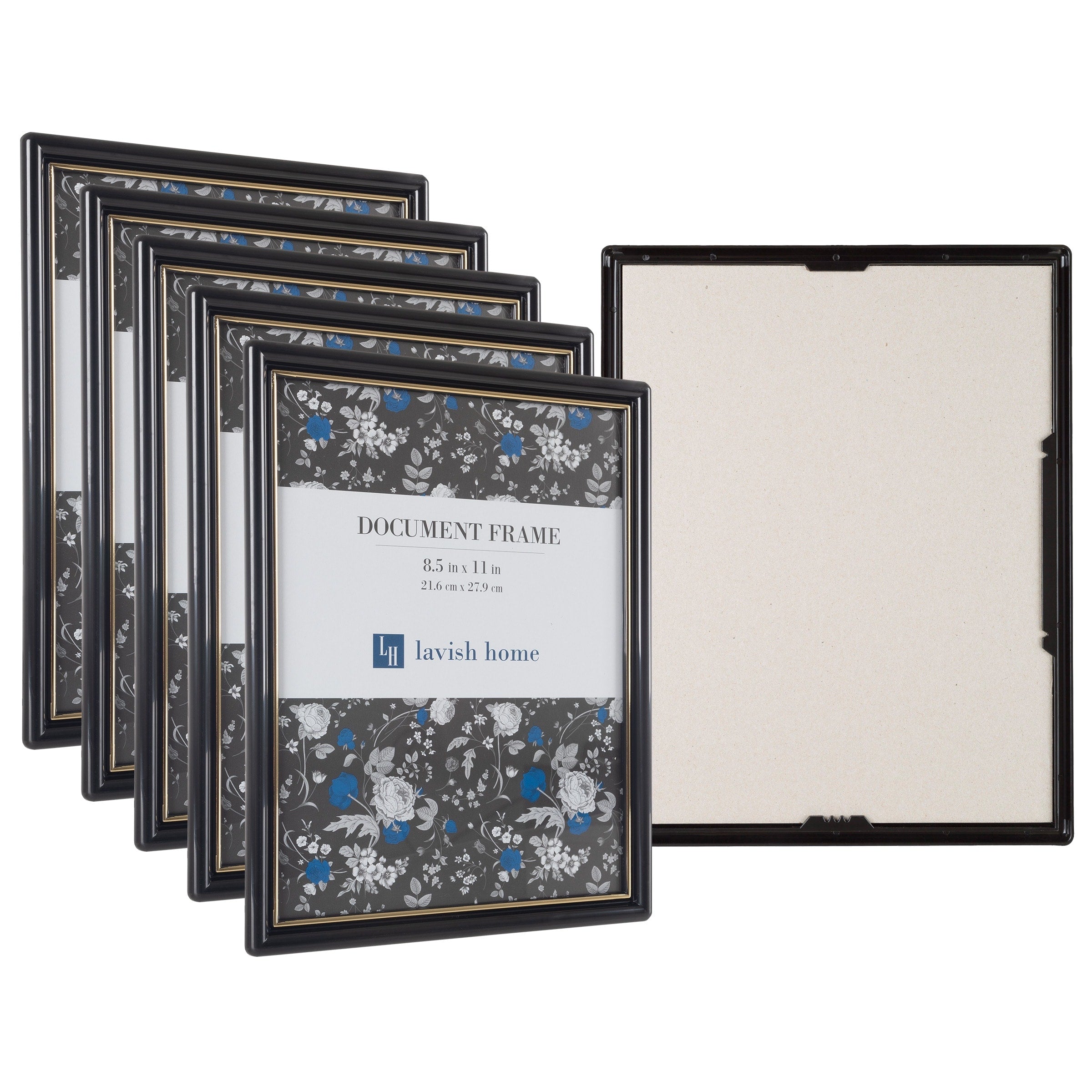 Lavish Home Set of Six 8.5x11 Picture Frames