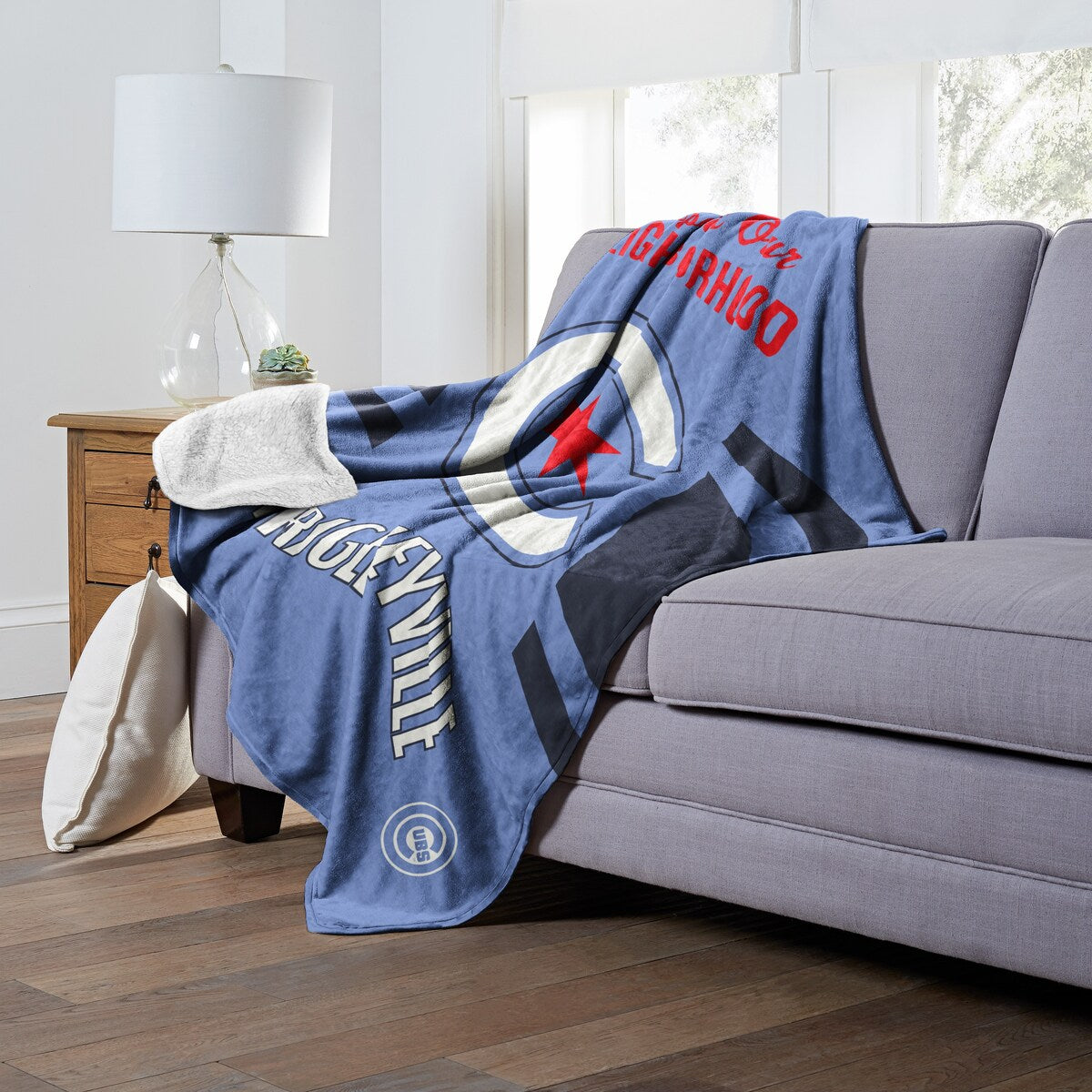 MLB City Connect Chicago Cubs Silk Touch Sherpa Throw Blanket