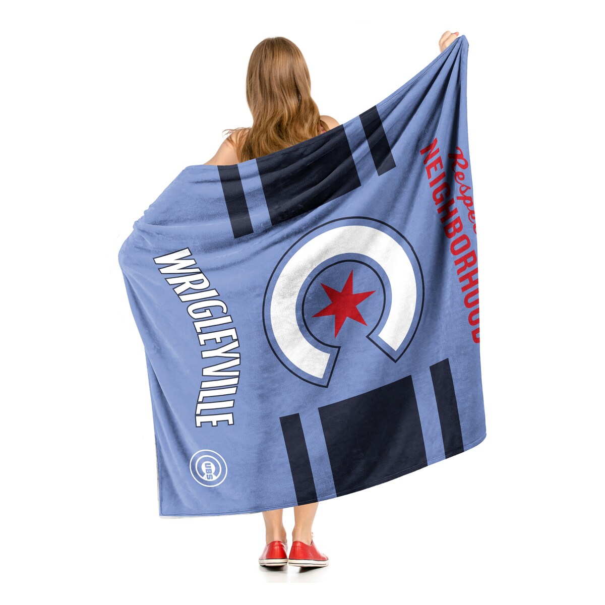 MLB City Connect Chicago Cubs Silk Touch Sherpa Throw Blanket