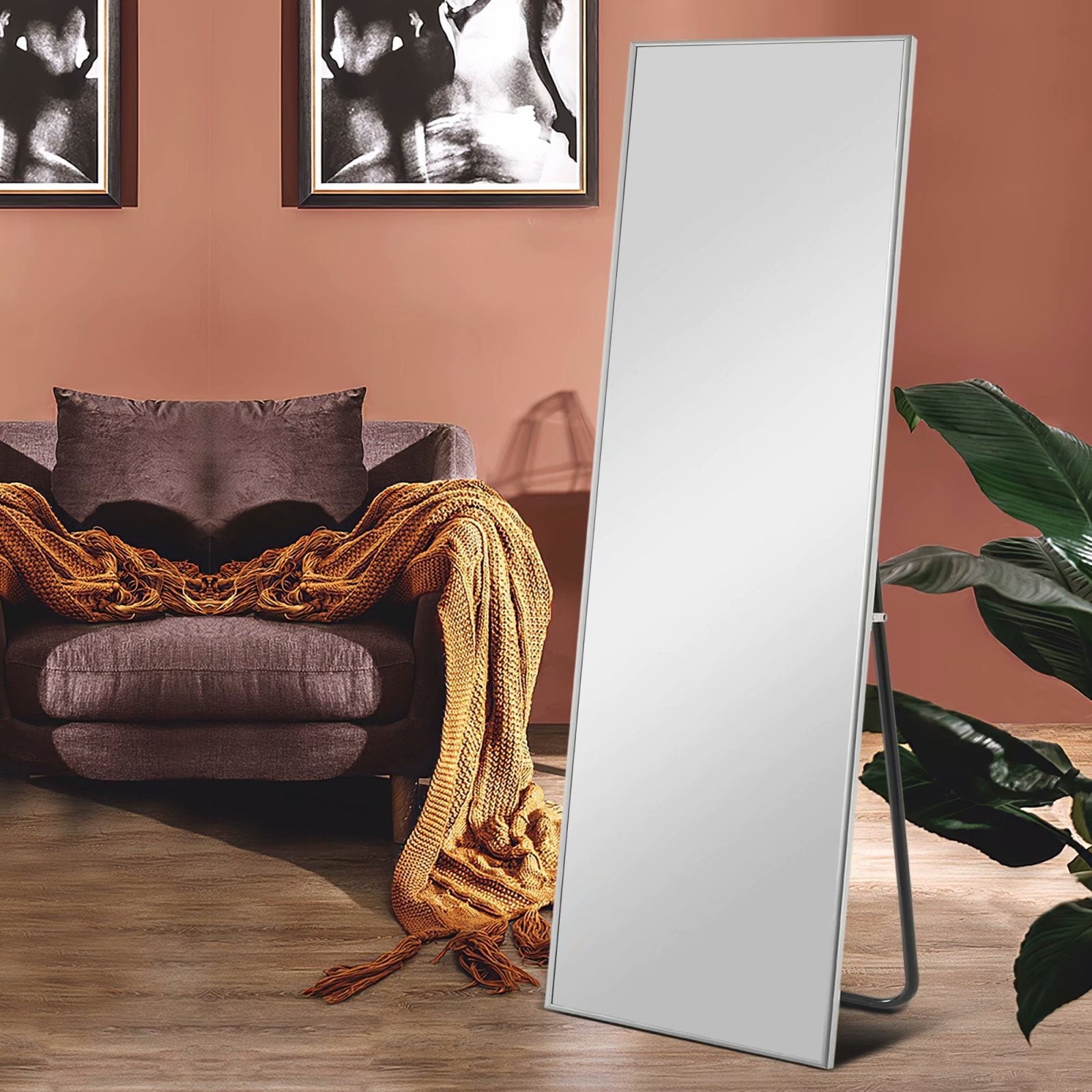 Aluminum Alloy Full Length Floor Mirror