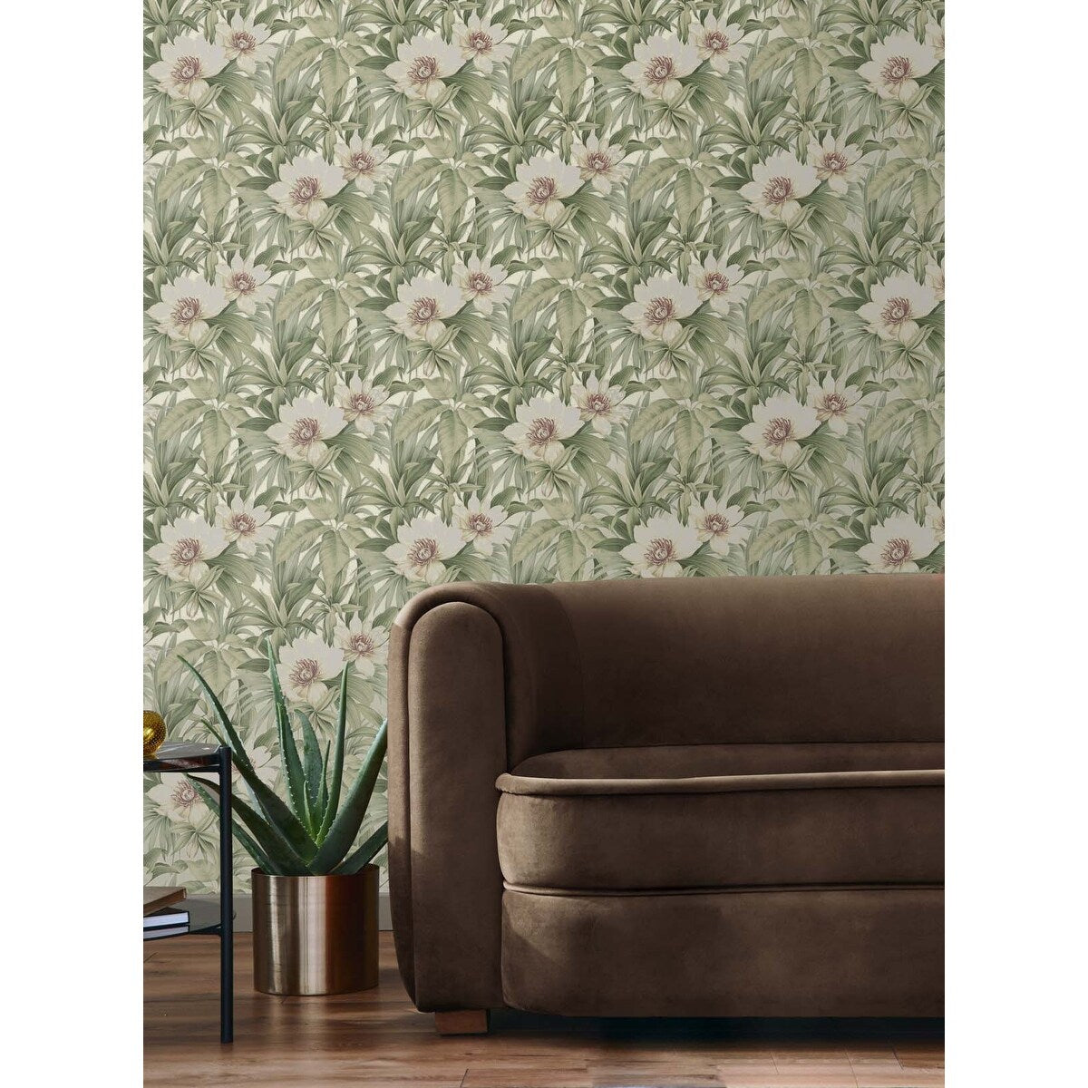 Seabrook Designs Rawlings Floral Unpasted Wallpaper