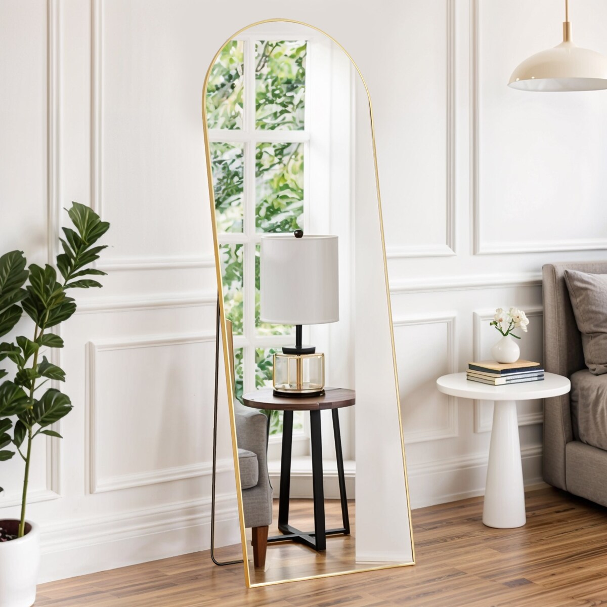 Mirror Full Length Body Wall Mirrors with Shatter-Proof Glass, Floor Standing for Bedroom Cloakroom