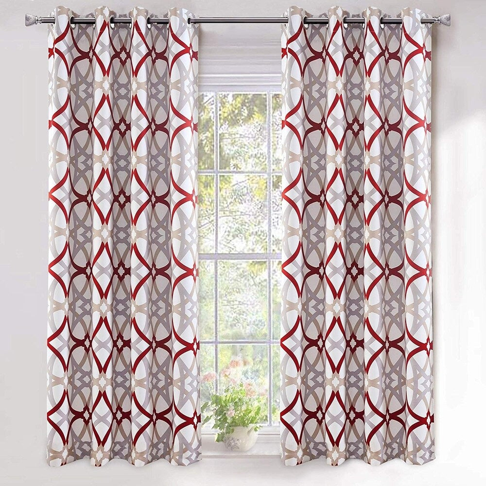 Jarvenpaa Insulated Blackout Grommet Window Curtain Panel Pair