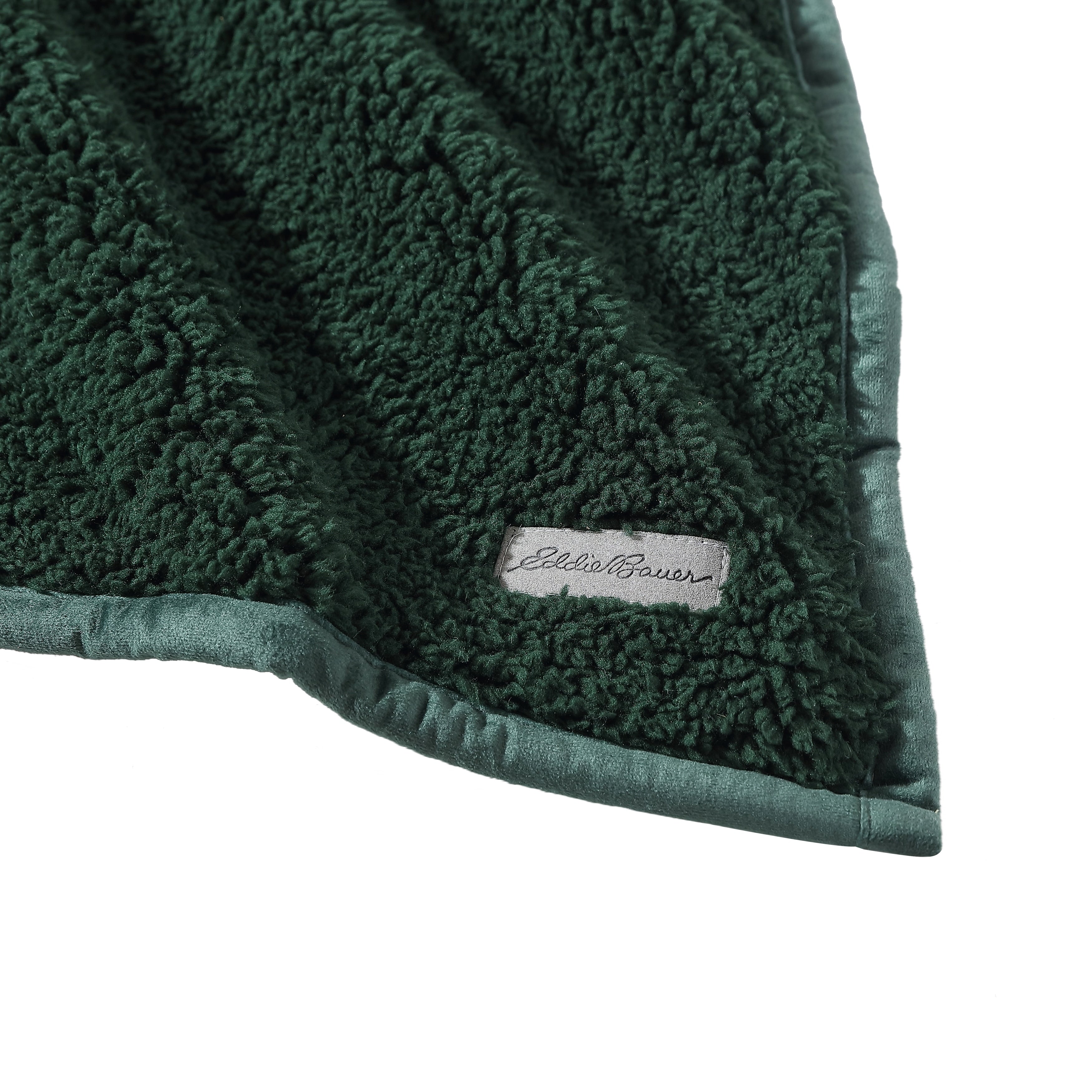 Eddie Bauer Bi Colored Sherpa Reversible Throw Blanket