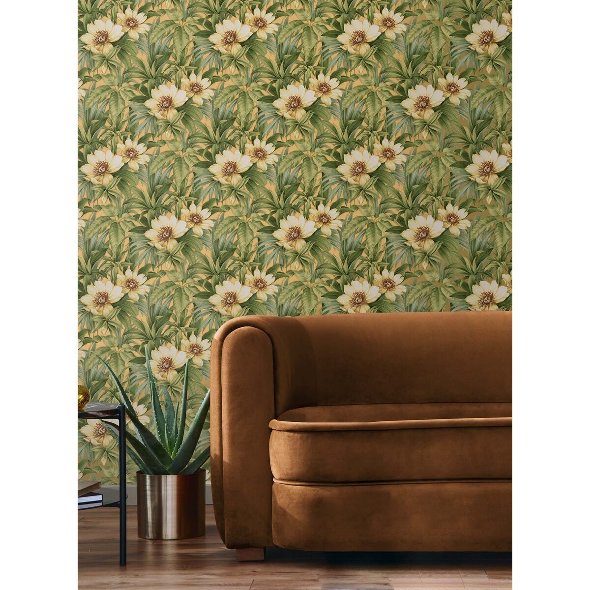 Seabrook Designs Rawlings Floral Unpasted Wallpaper