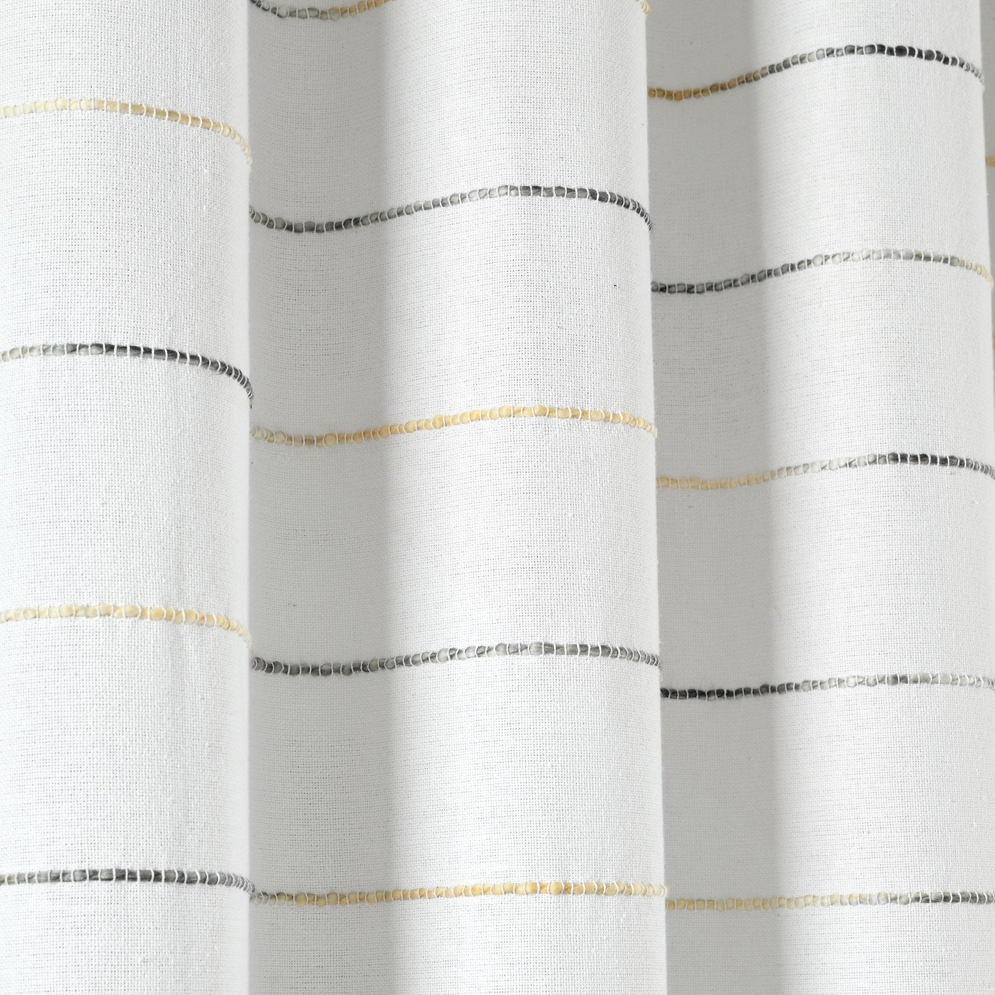 Carson Carrington Pajebo Ombre Stripe Cotton Curtain Panel Pair