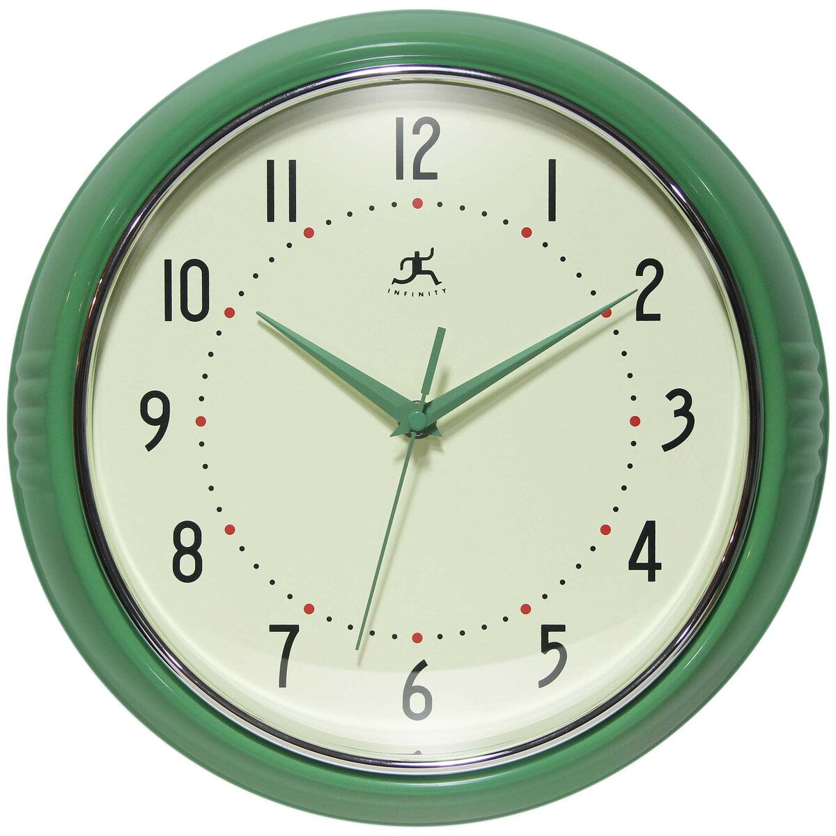 Round Retro Kitchen Wall Clock by Infinity Instruments