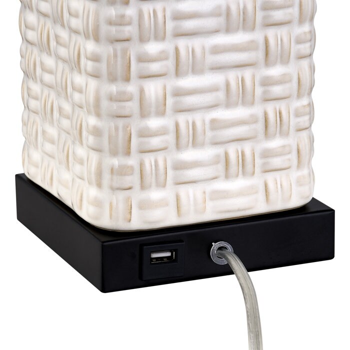 Ceramic USB Table Lamp Set