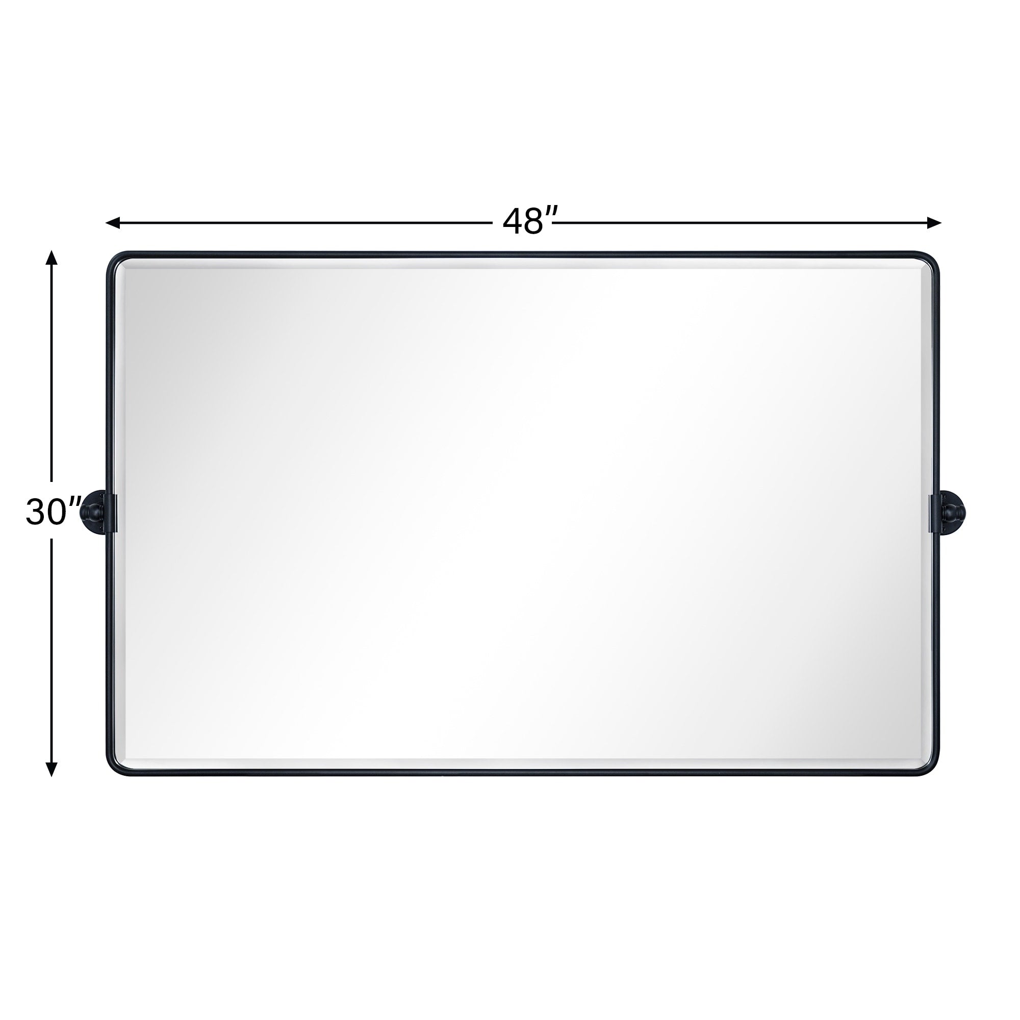 TEHOME Lutalo horizontal Beveled Bathroom / Vanity Mirror