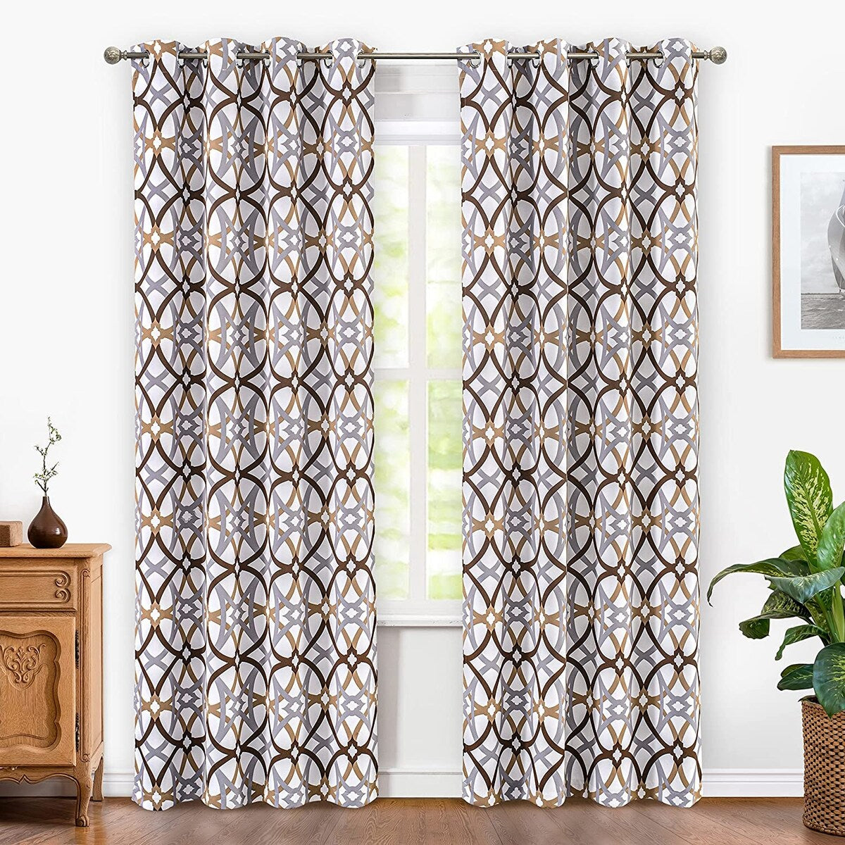 Jarvenpaa Insulated Blackout Grommet Window Curtain Panel Pair