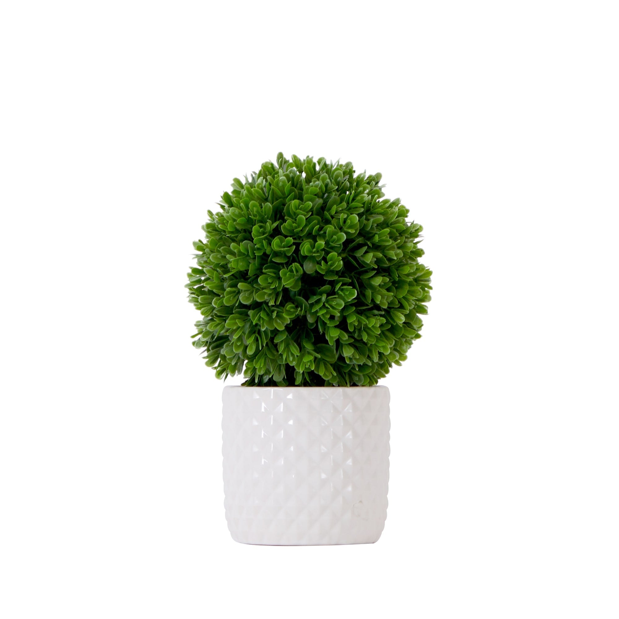 10 Artificial Boxwood Topiary Plant with Decorative Planter