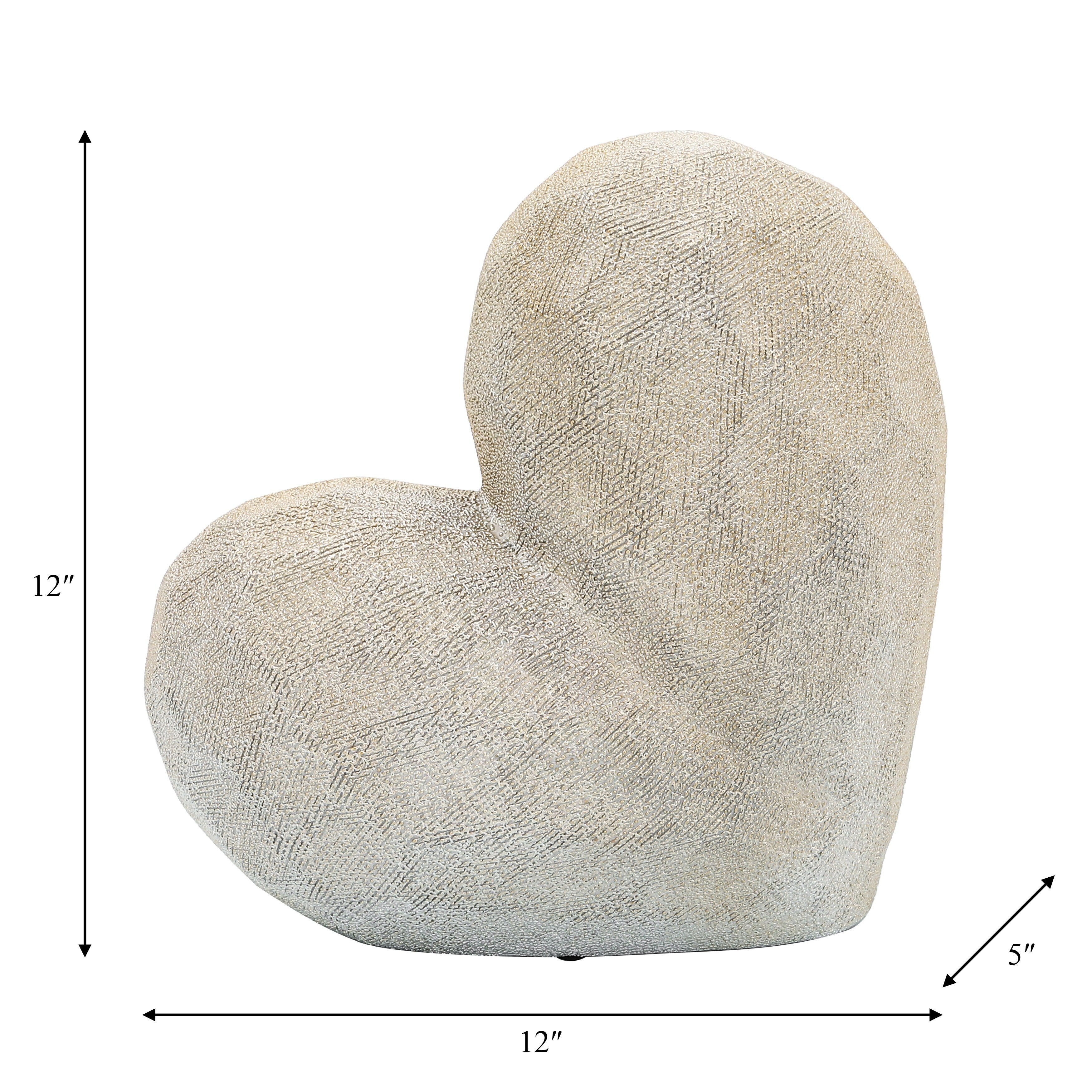 Sagebrook Home's Contemporary Heart Novelty Sculpture