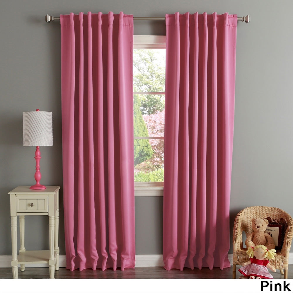 Aurora Home Solid Thermal Insulated 108-inch Blackout Curtain Panel Pair - 52 X 108 - 52 X 108