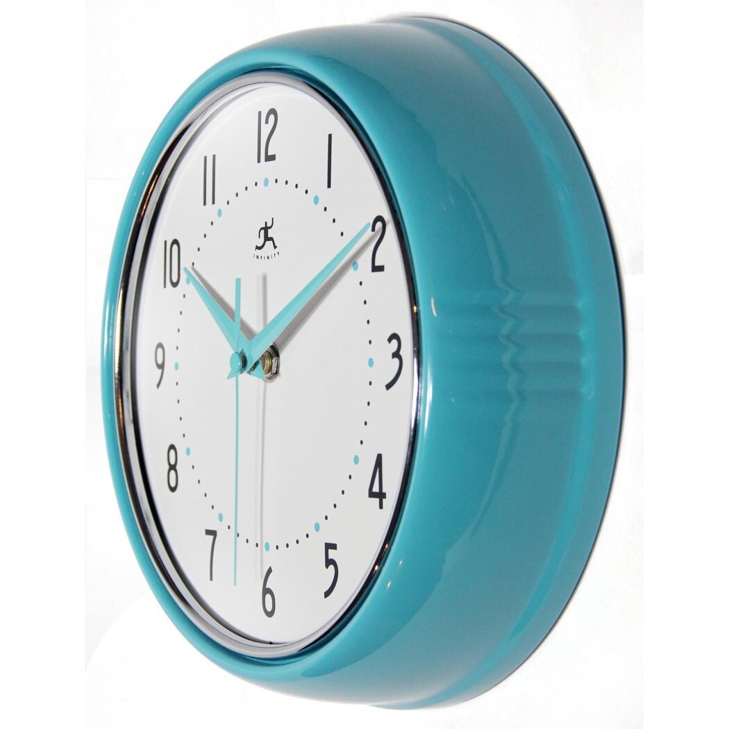 Round Retro Kitchen Wall Clock by Infinity Instruments