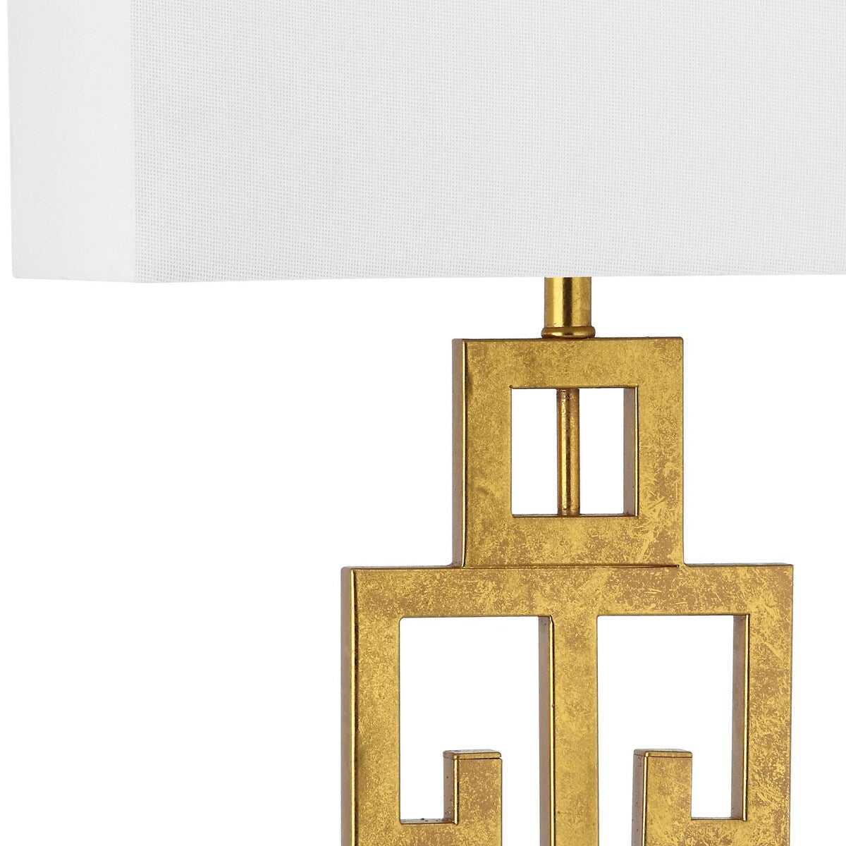 SAFAVIEH Lighting Chantelle Greek Antiqued Gold 29-inch Table Lamp (Set of 2) - 16Wx9Dx29H