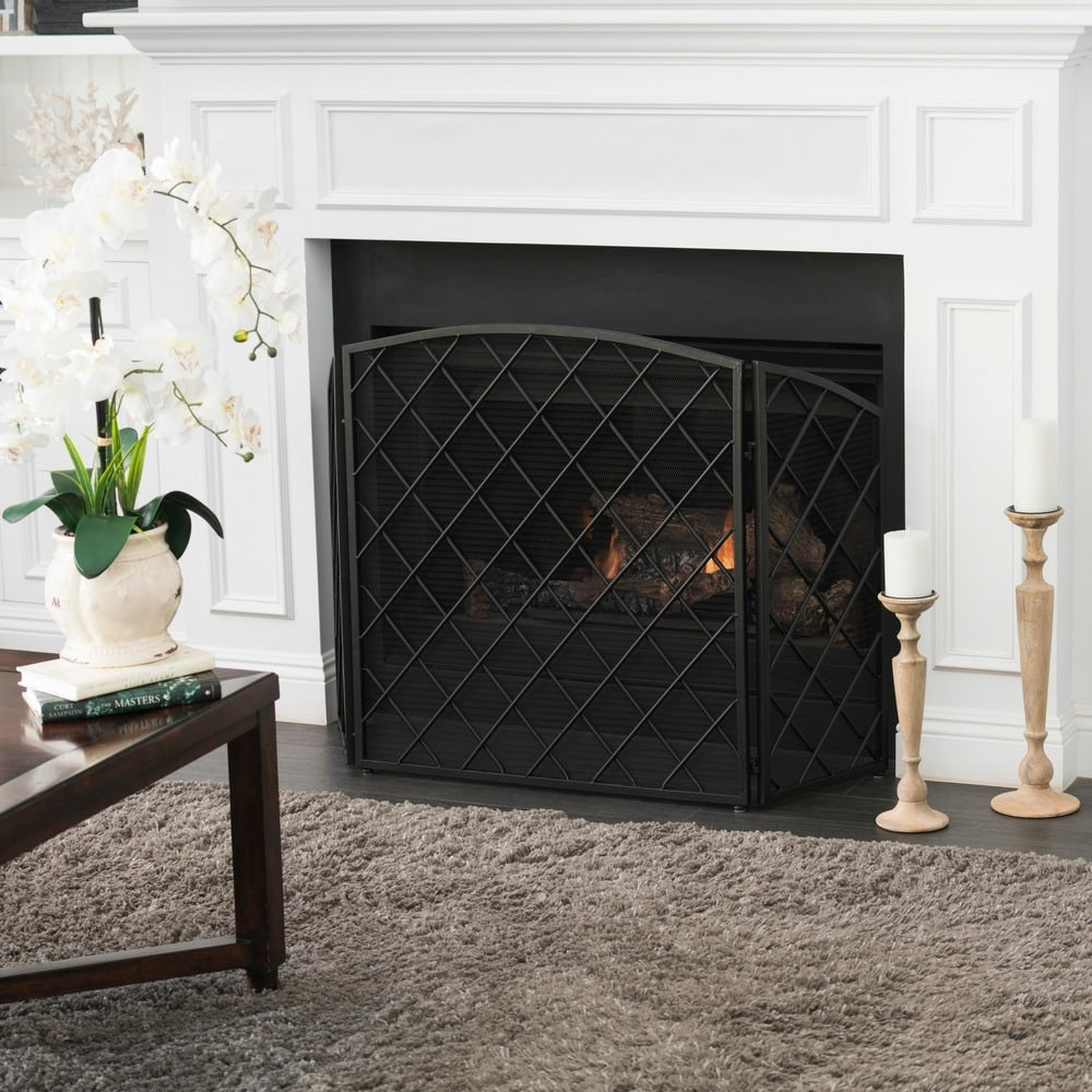 Amiyah 3-Panel Fireplace Screen by Christopher Knight Home