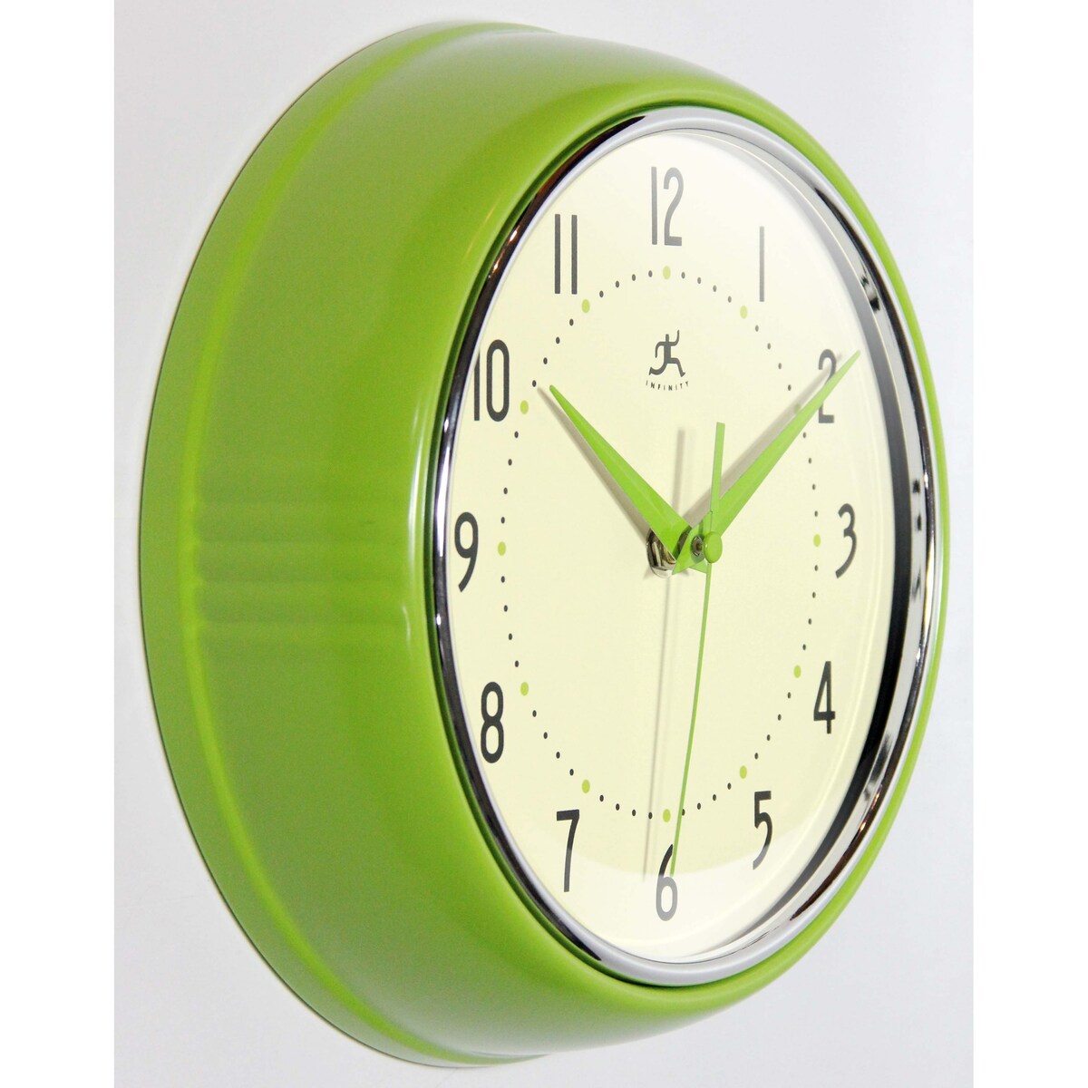 Round Retro Kitchen Wall Clock by Infinity Instruments