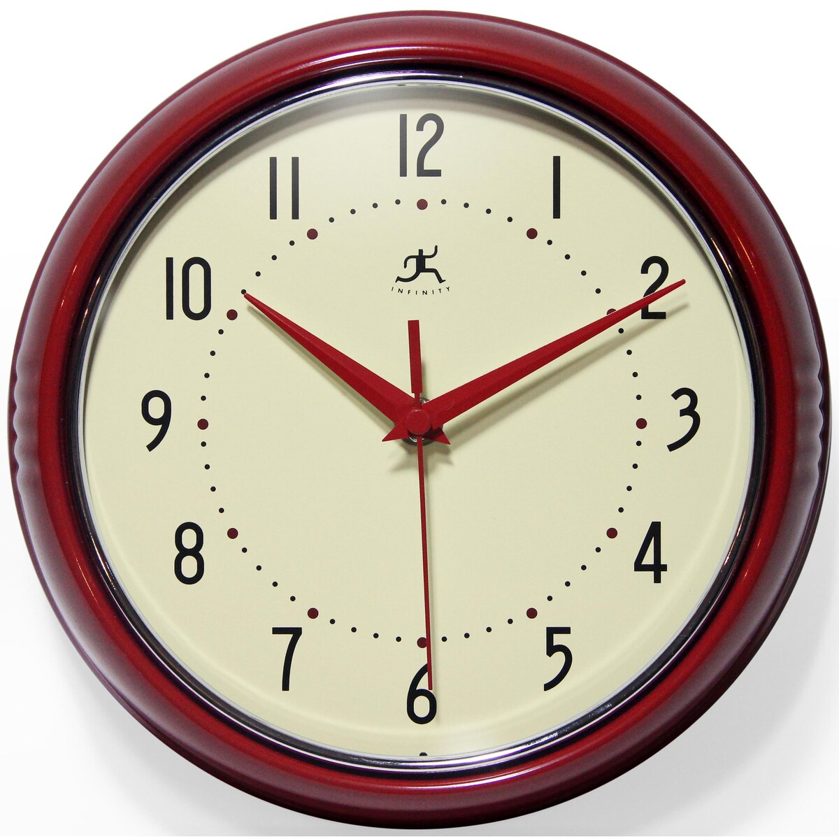 Round Retro Kitchen Wall Clock by Infinity Instruments