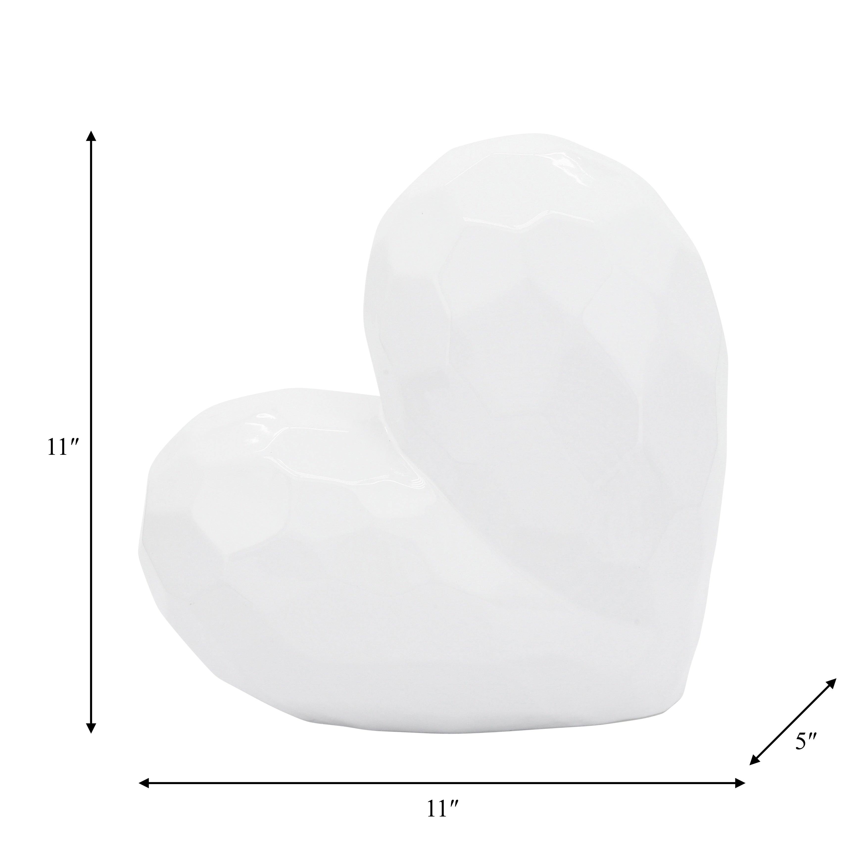 Sagebrook Home's Contemporary Heart Novelty Sculpture