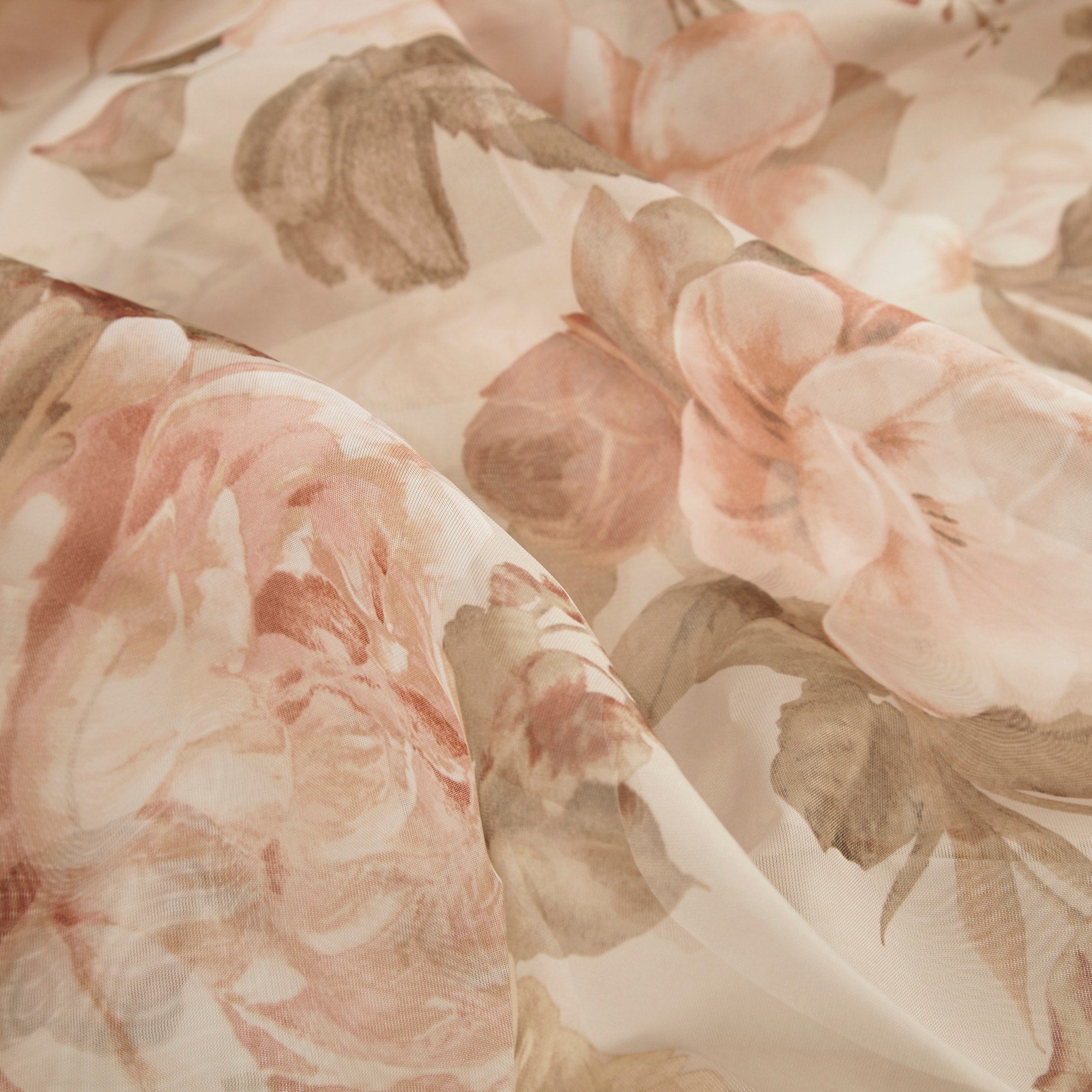 Madison Park Abelia Printed Floral Voile Sheer Scarf